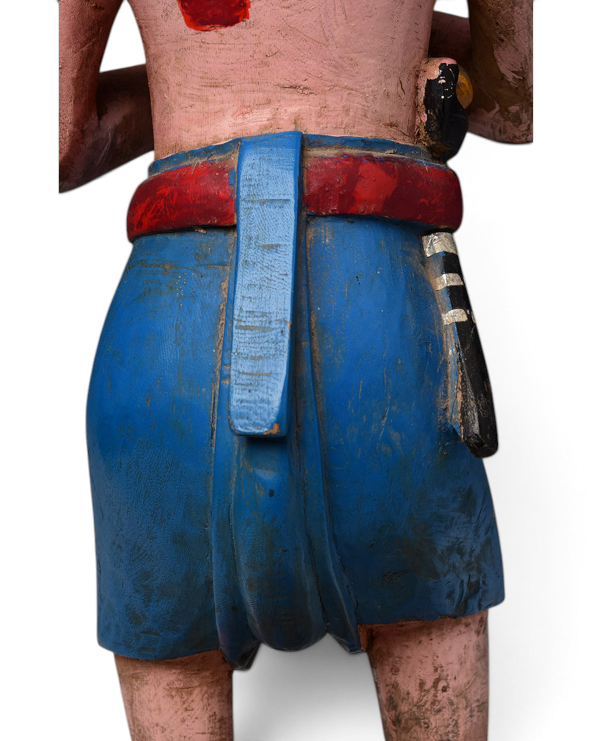 Burmese Wooden Standing Figure, Mandalay Period