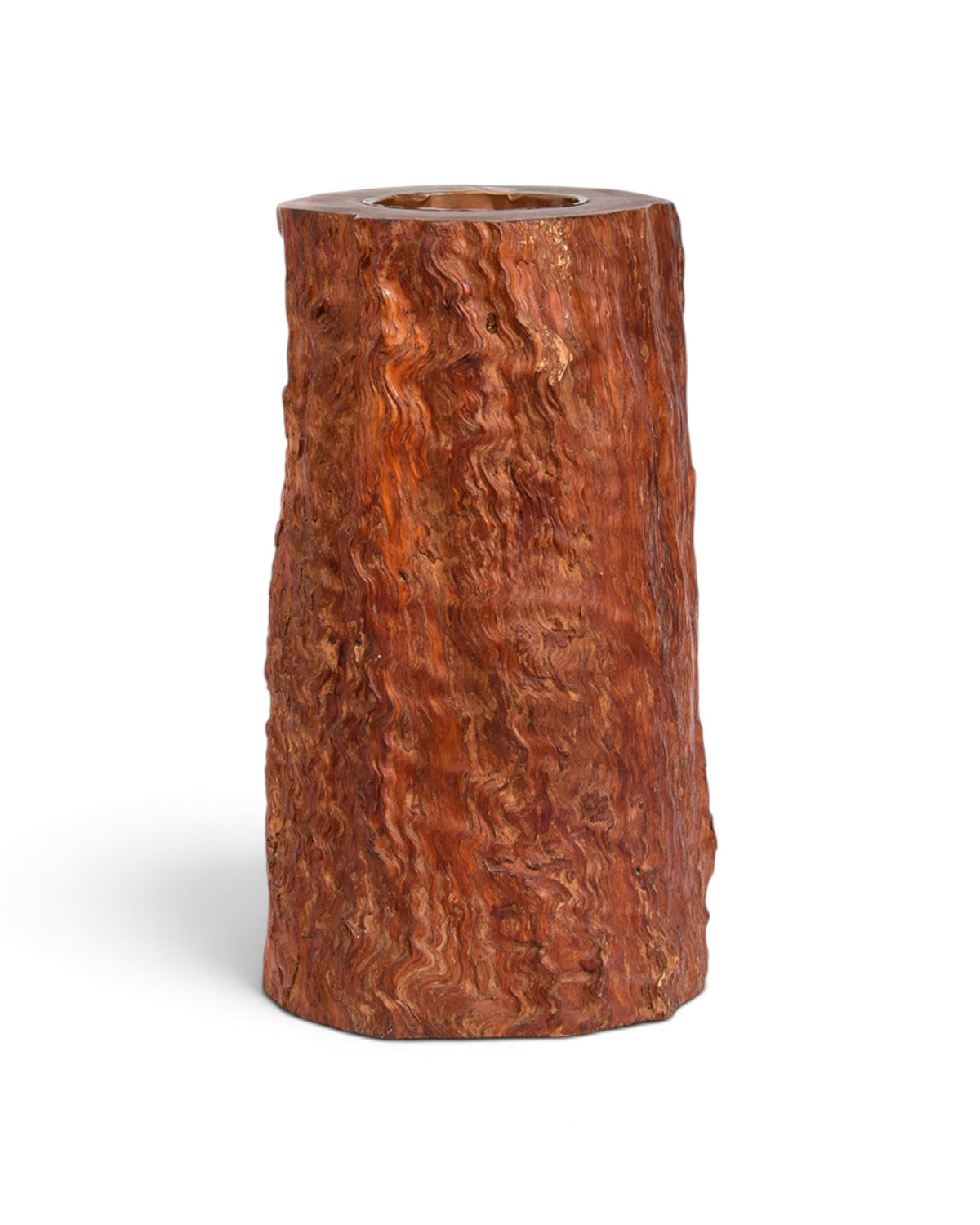 Japanese Large Burl Wood Hibachi Vessel
