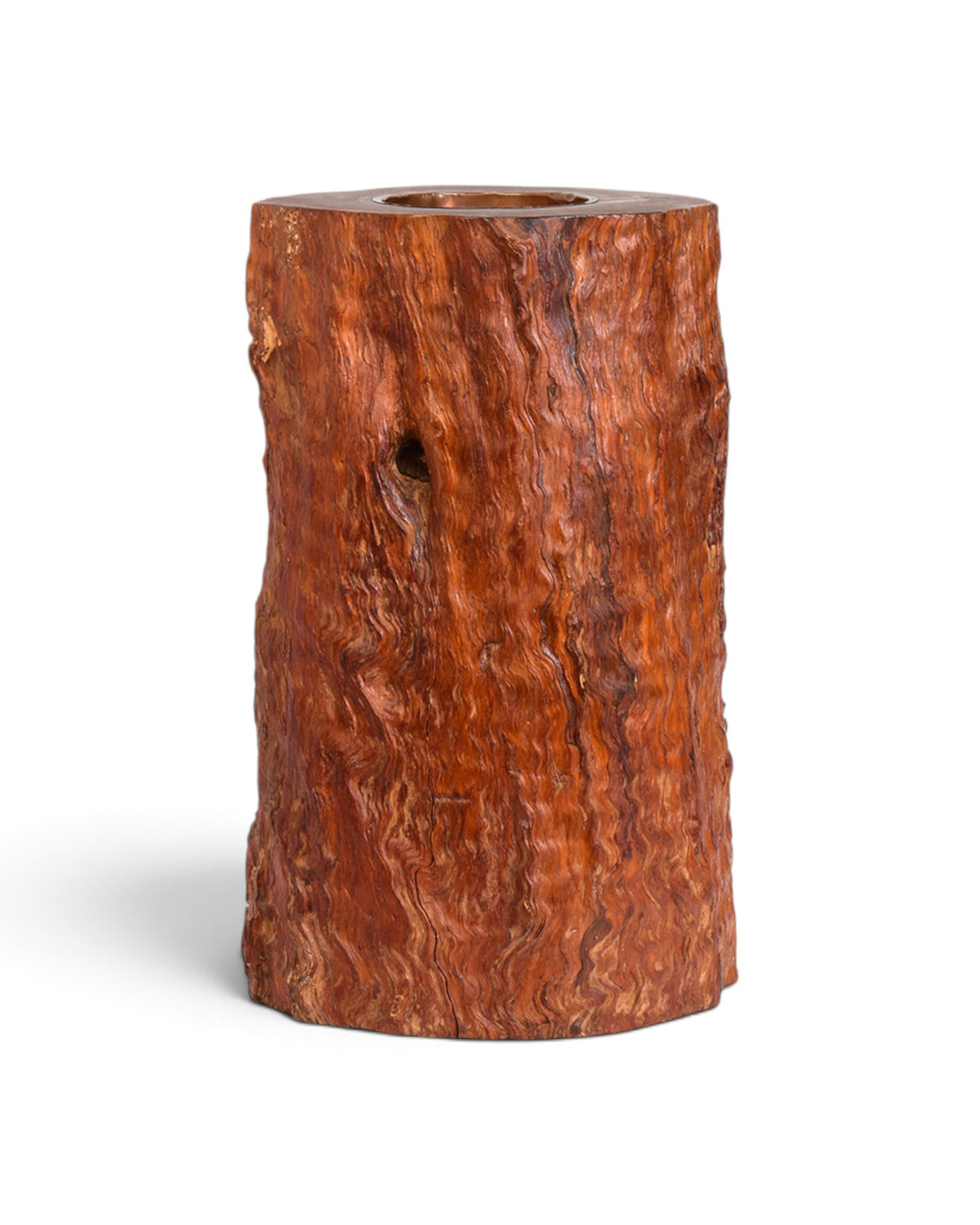 Japanese Large Burl Wood Hibachi Vessel