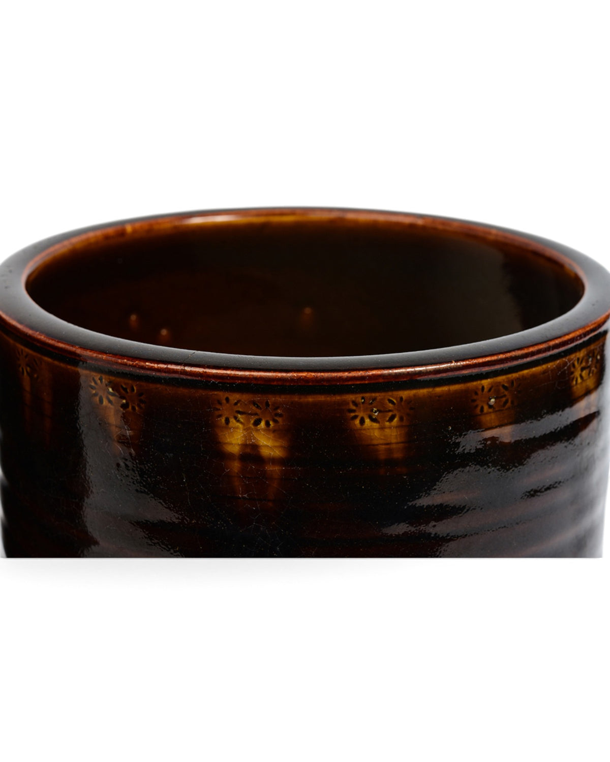 A Pair of Ceramic Hibachi with Artist Signature - Set of 2
