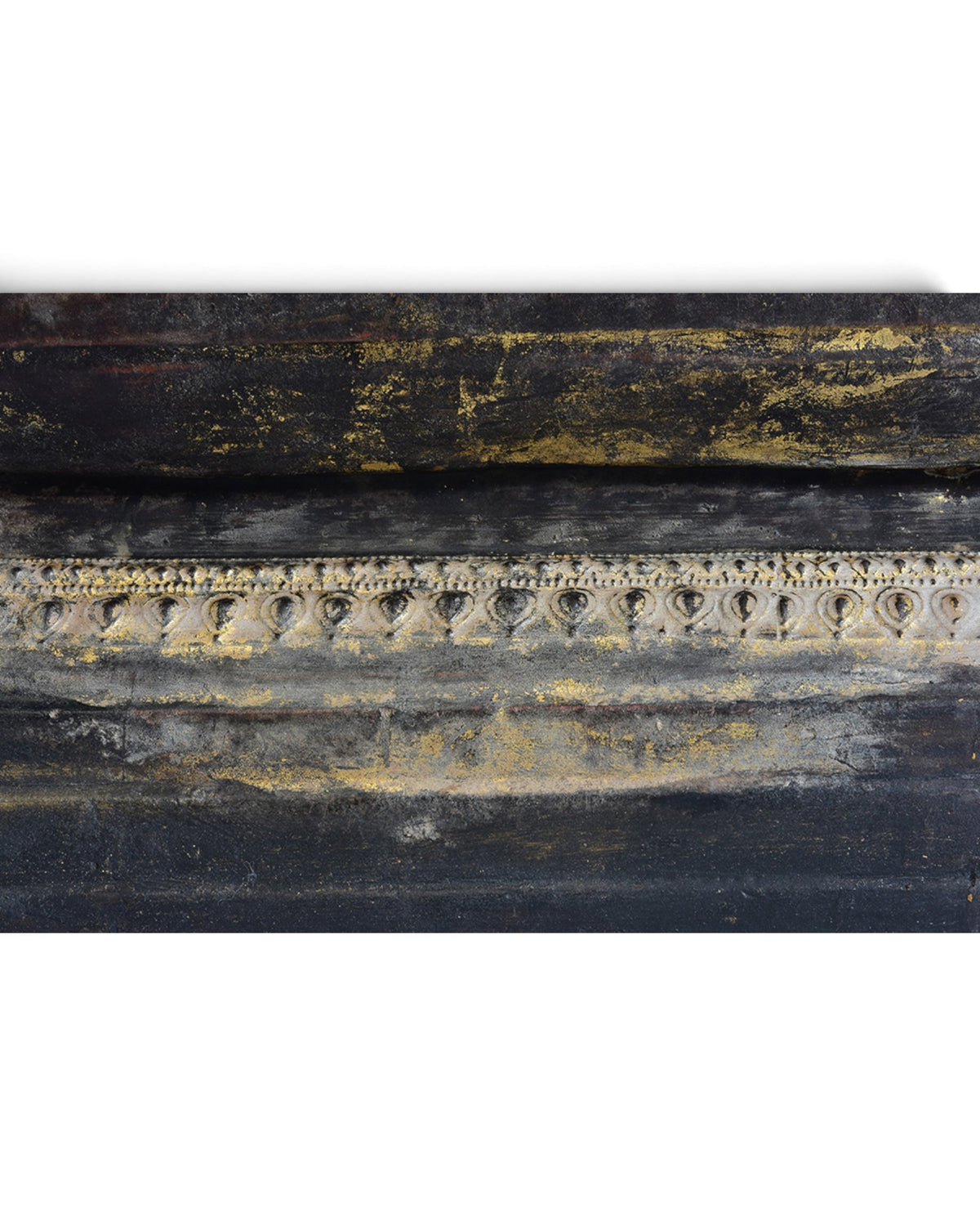 Burmese Wooden Seated Buddha, Black Lacquer