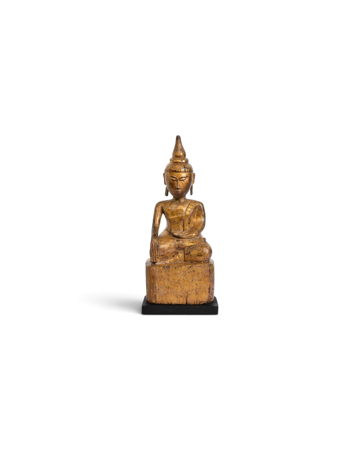 Tai Lue Burmese Wooden Seated Buddha