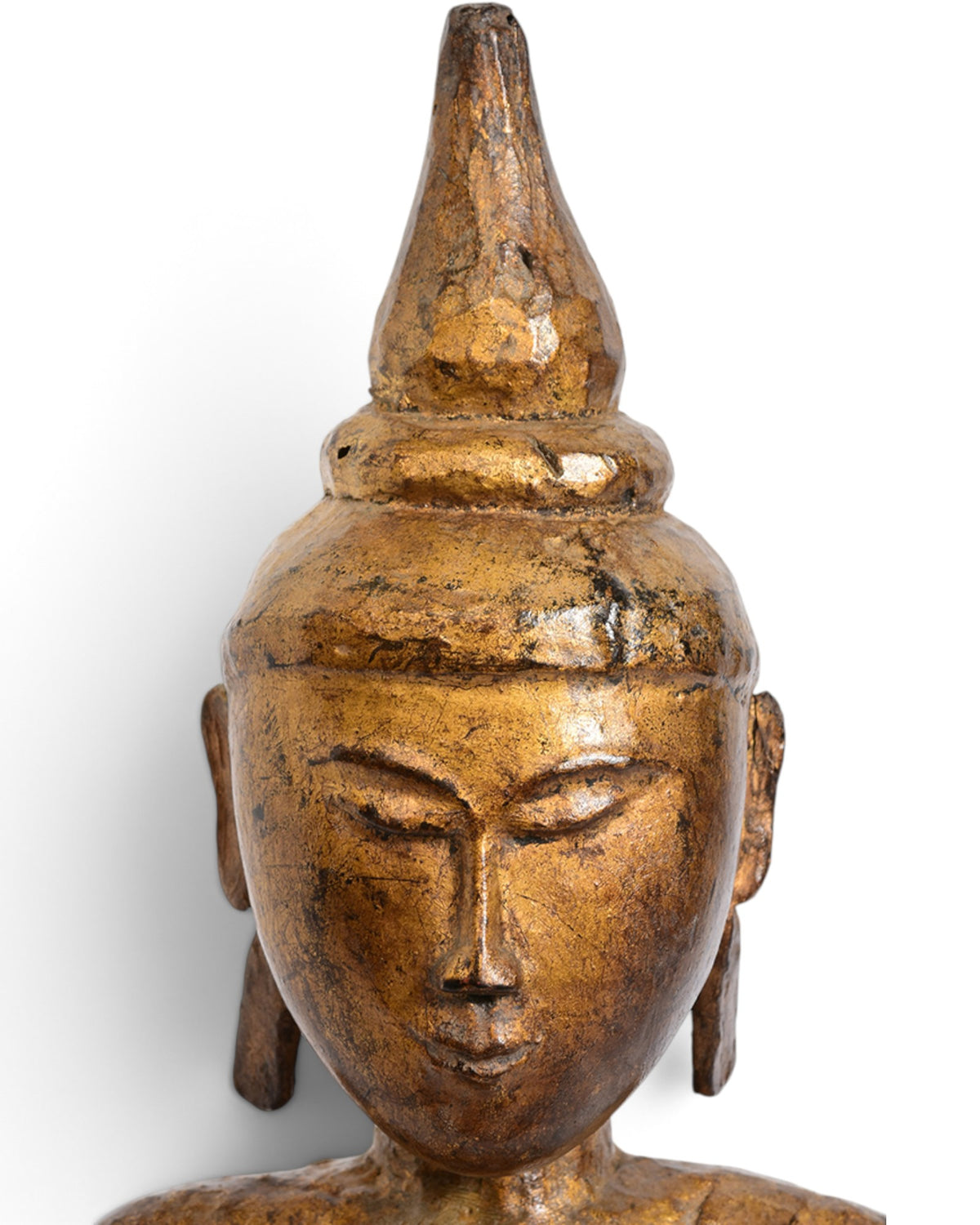 Tai Lue Burmese Wooden Seated Buddha