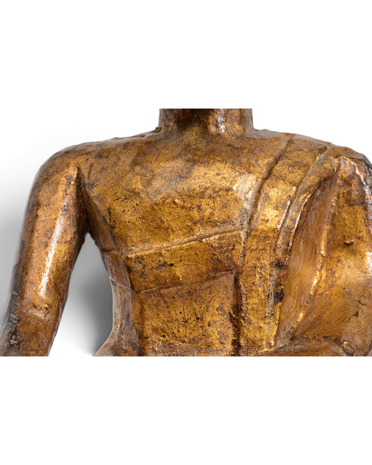 Tai Lue Burmese Wooden Seated Buddha