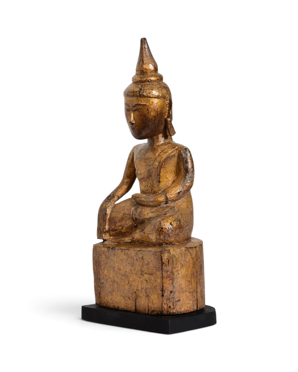 Tai Lue Burmese Wooden Seated Buddha