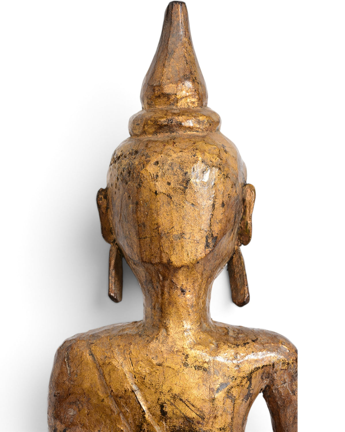 Tai Lue Burmese Wooden Seated Buddha