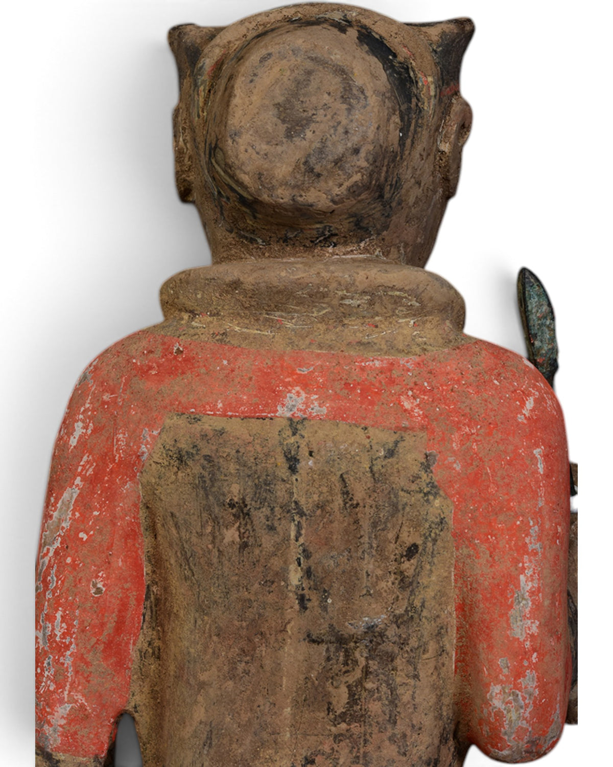 A Pair of Chinese Painted Pottery Warrior Holding Bronze Spear with Oxford TL Test - Set of 2