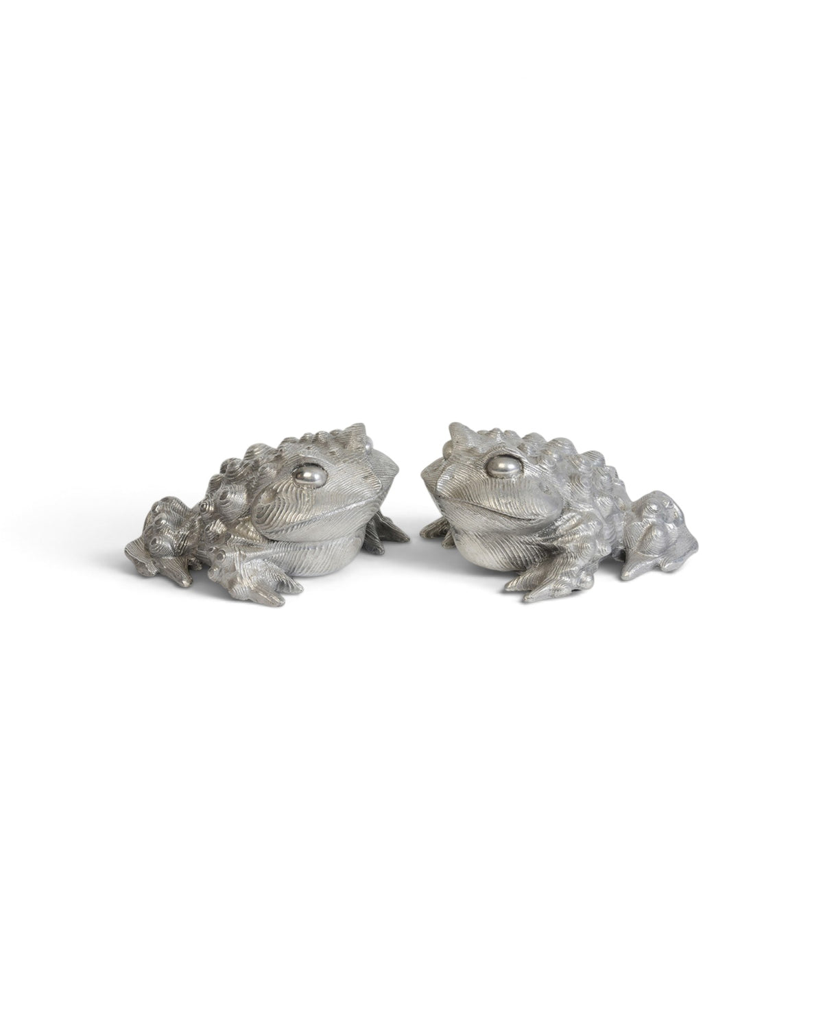 A Pair of Japanese Bronze Toads - Set of 2