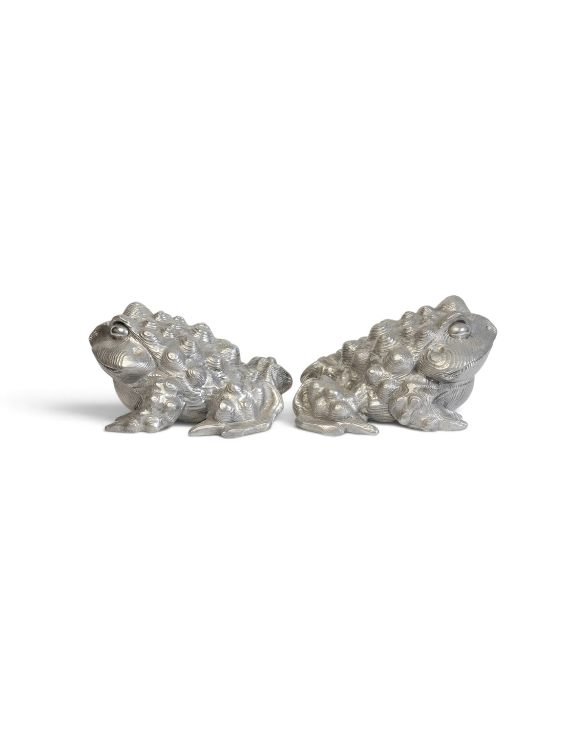 A Pair of Japanese Bronze Toads - Set of 2