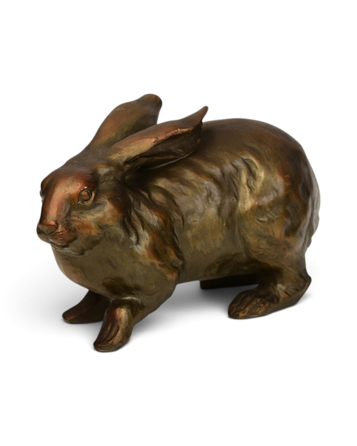 Japanese Bronze Rabbit Hollow Sculpture