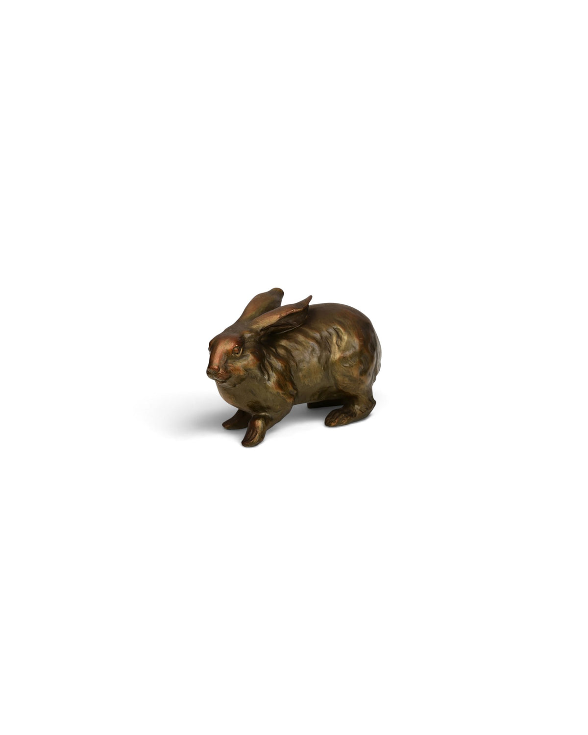 Japanese Bronze Rabbit Hollow Sculpture