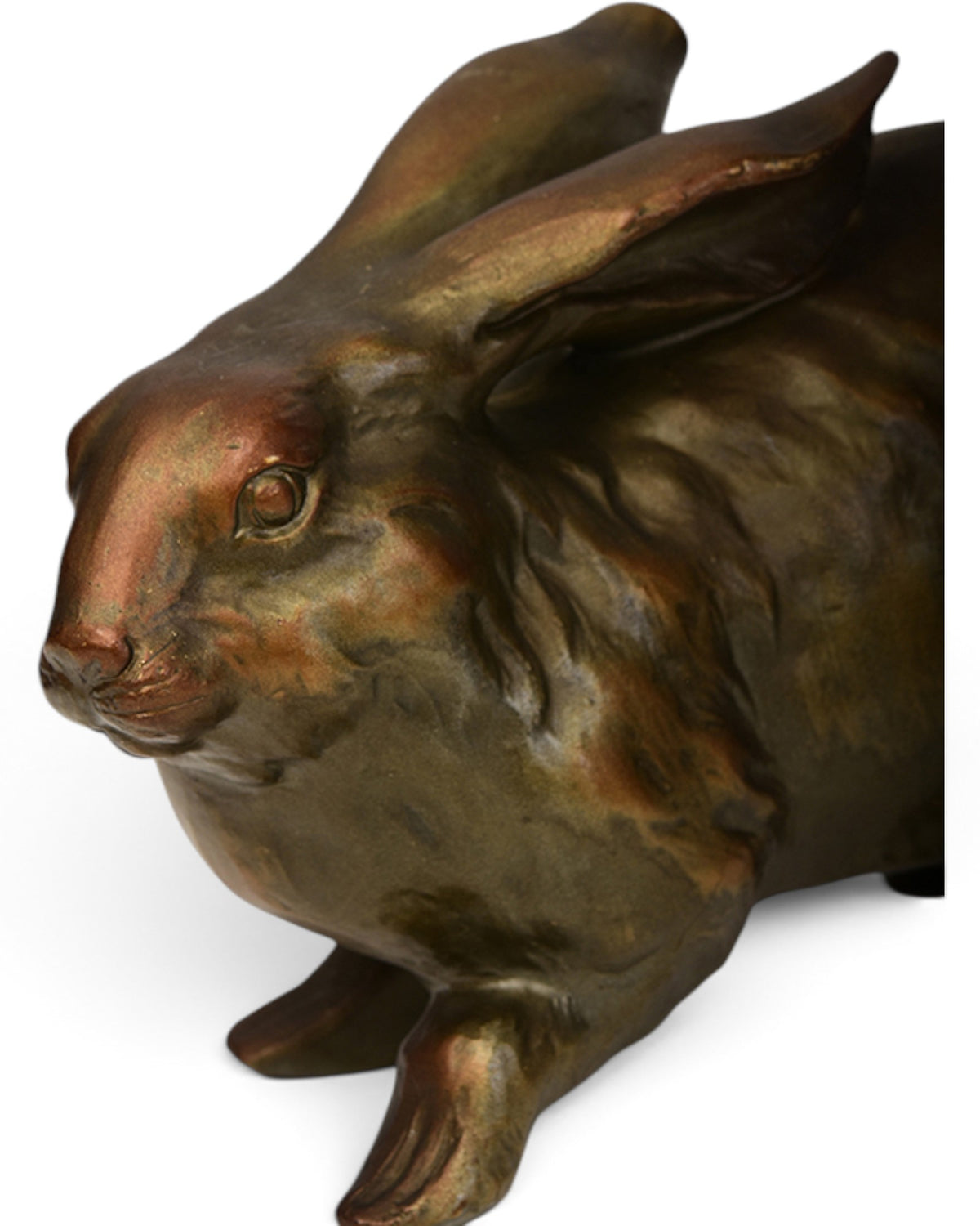 Japanese Bronze Rabbit Hollow Sculpture