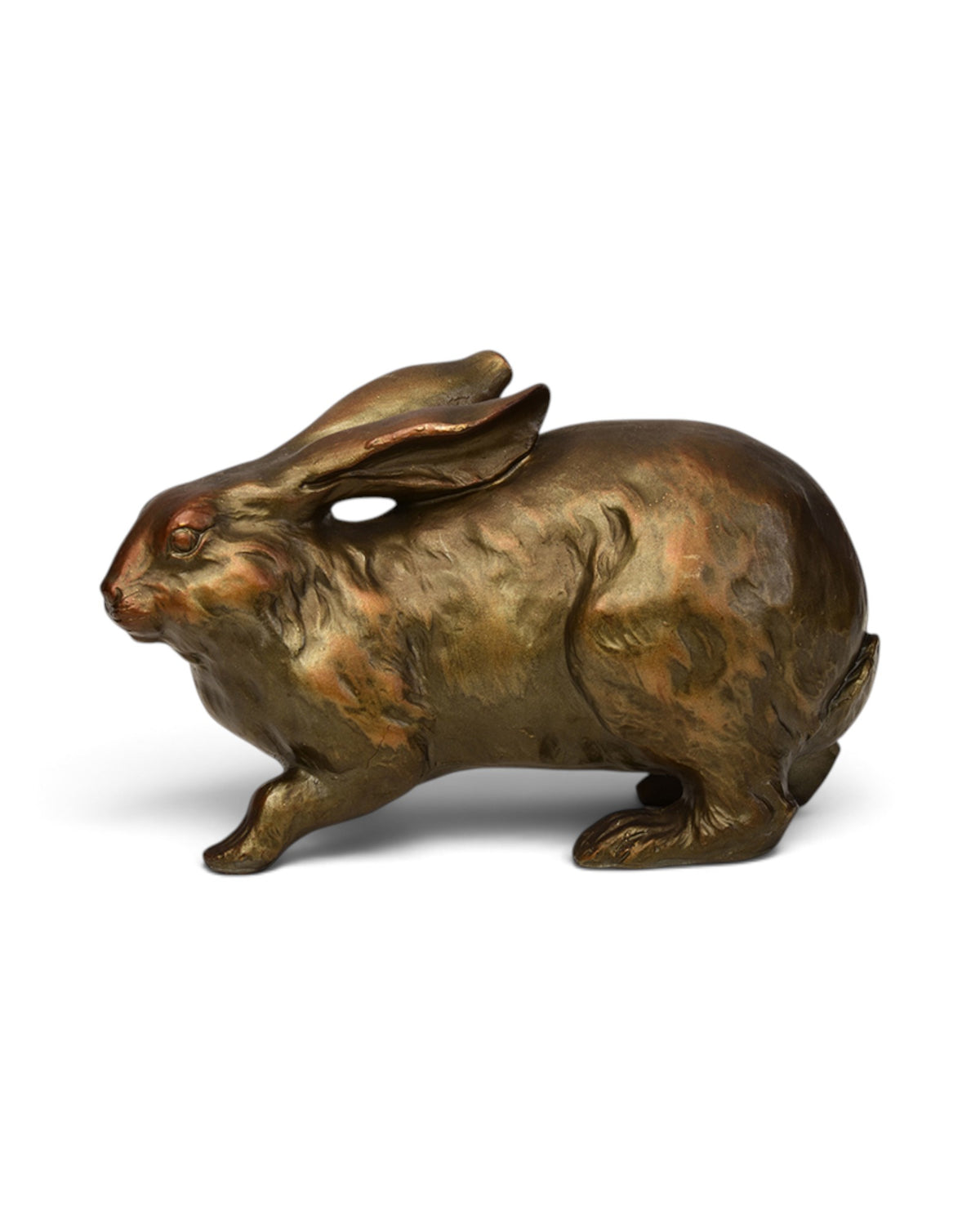 Japanese Bronze Rabbit Hollow Sculpture