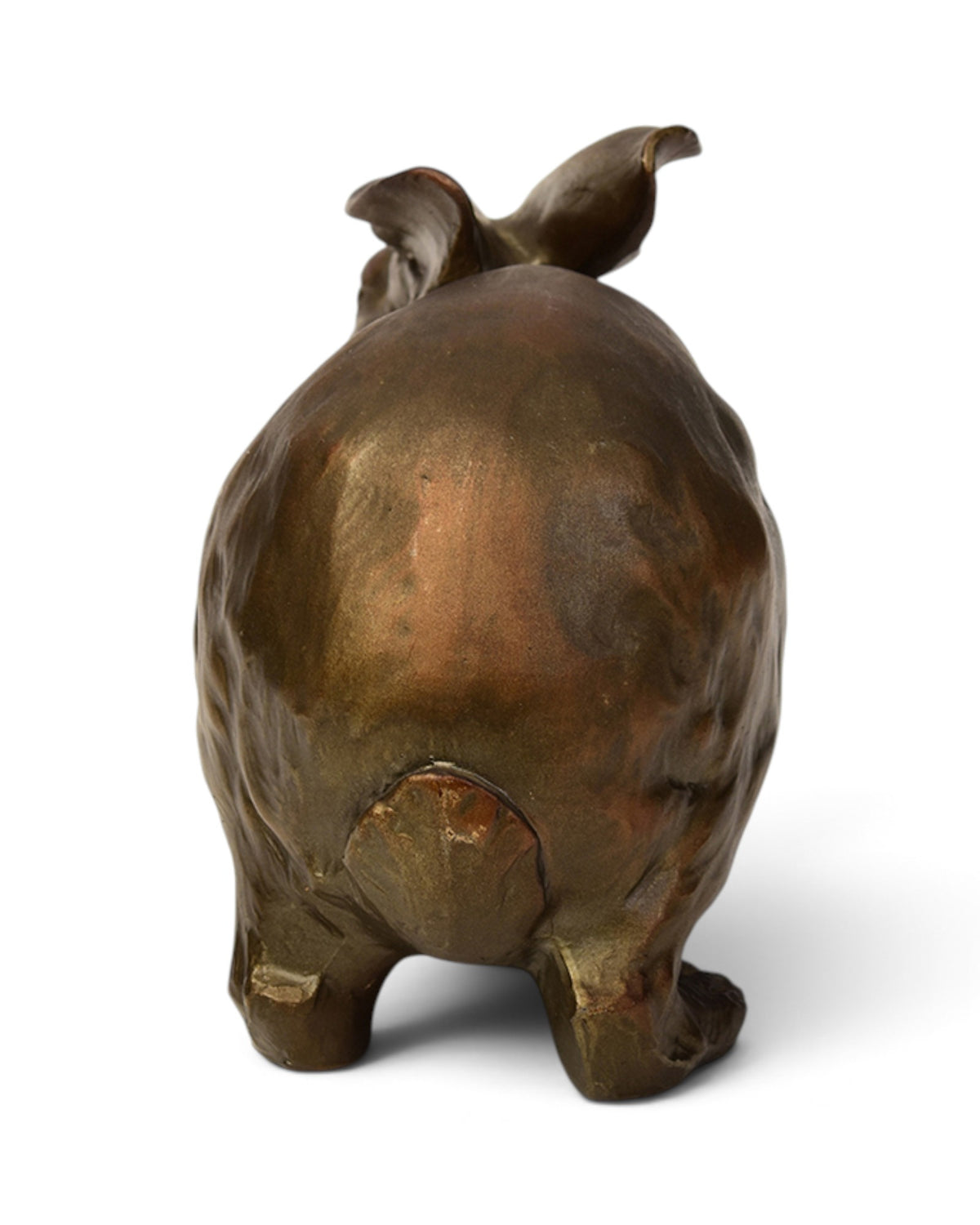 Japanese Bronze Rabbit Hollow Sculpture