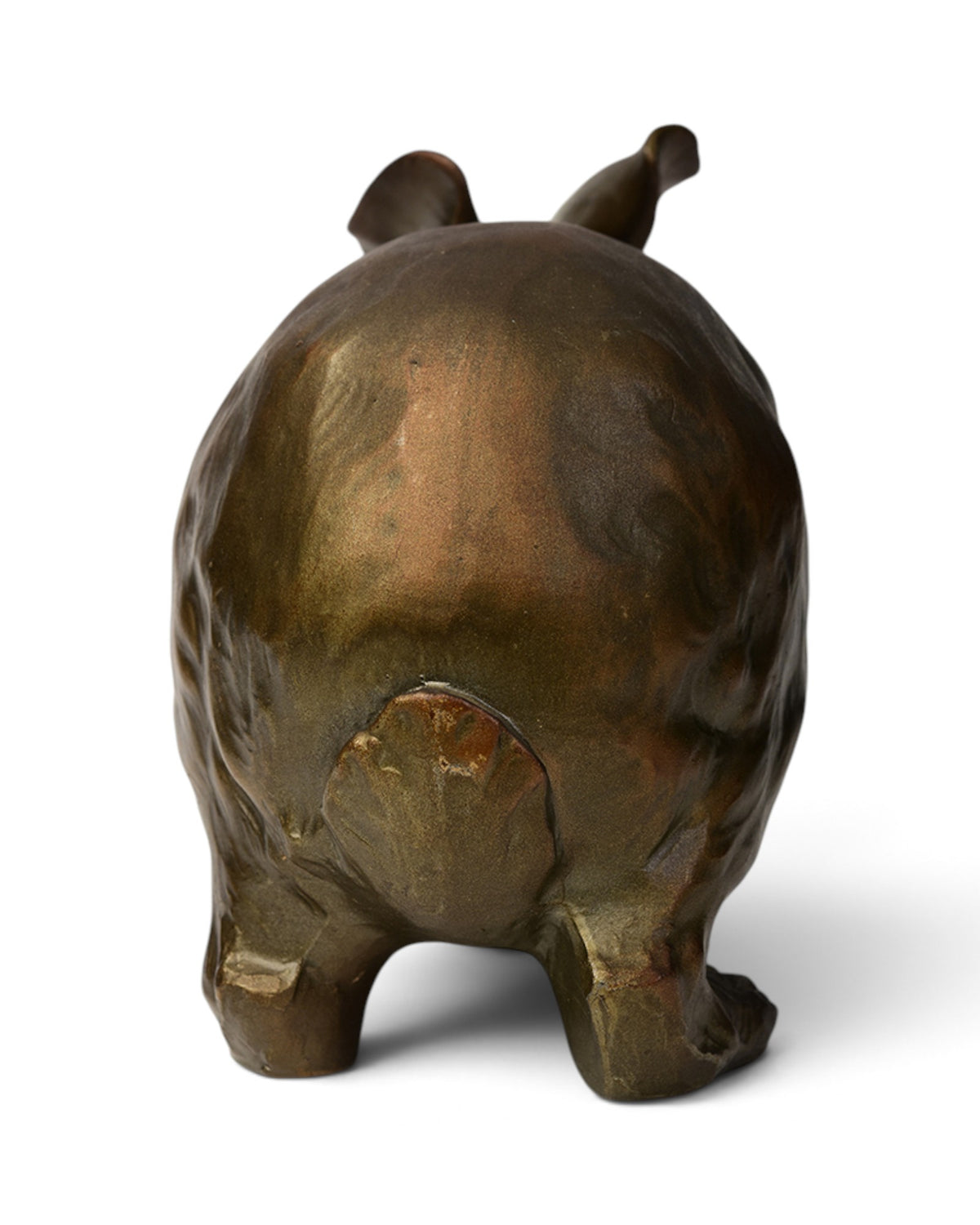 Japanese Bronze Rabbit Hollow Sculpture