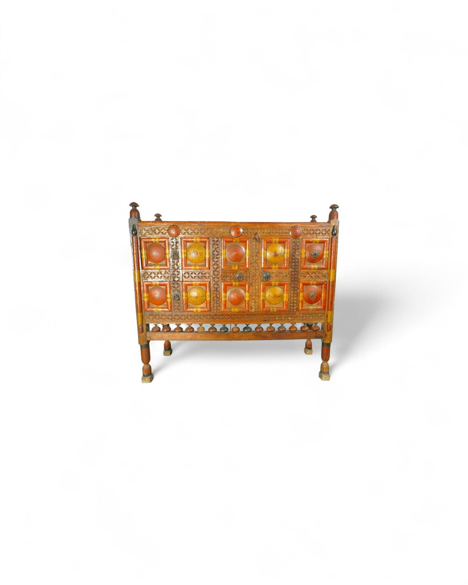 Punjab Painted Chest Commode