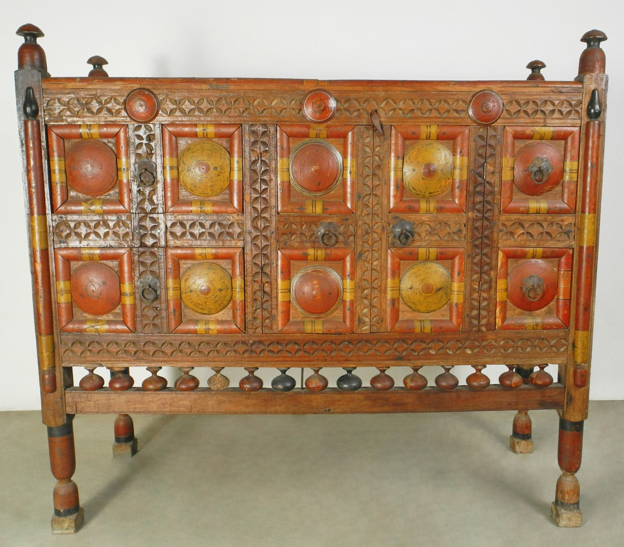 Punjab Painted Chest Commode - Surround Living - 3