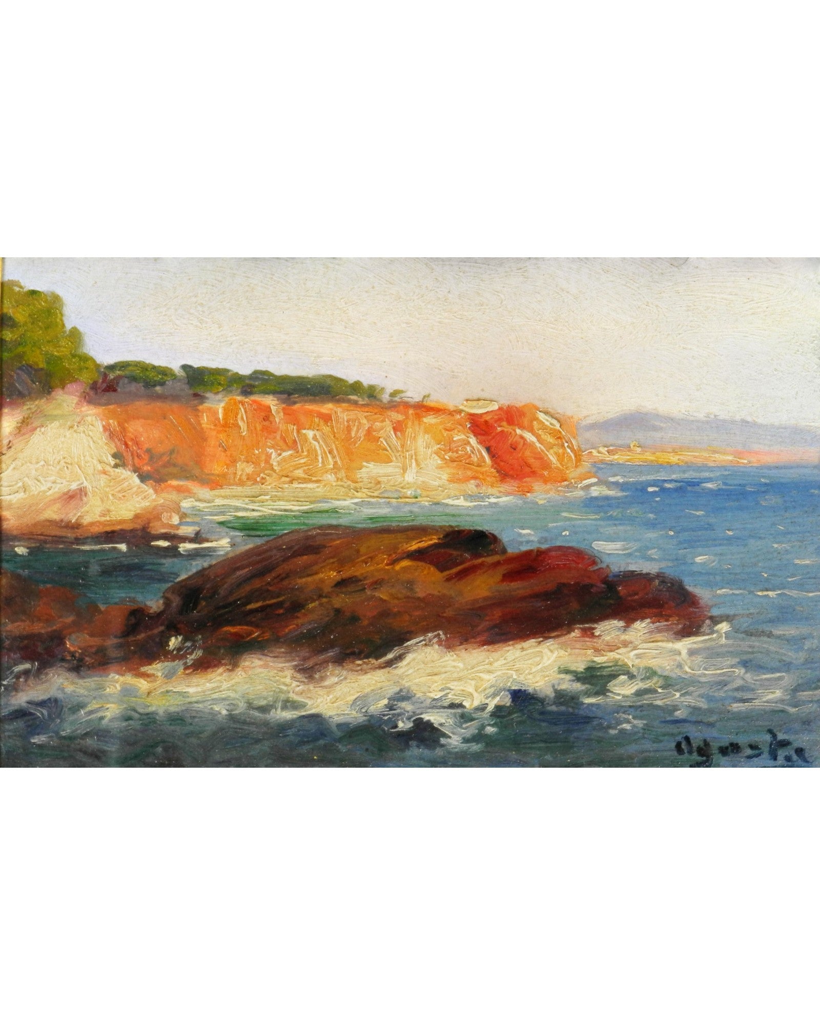Set of 3 French Riviera Oil Paintings (102 x 87cm) - Surround Living - 4