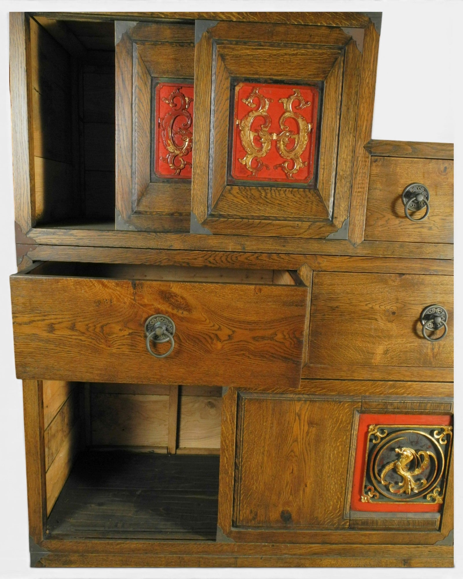 Japanese - Style Tansu Step Chest of Drawers - Surround Living - 8