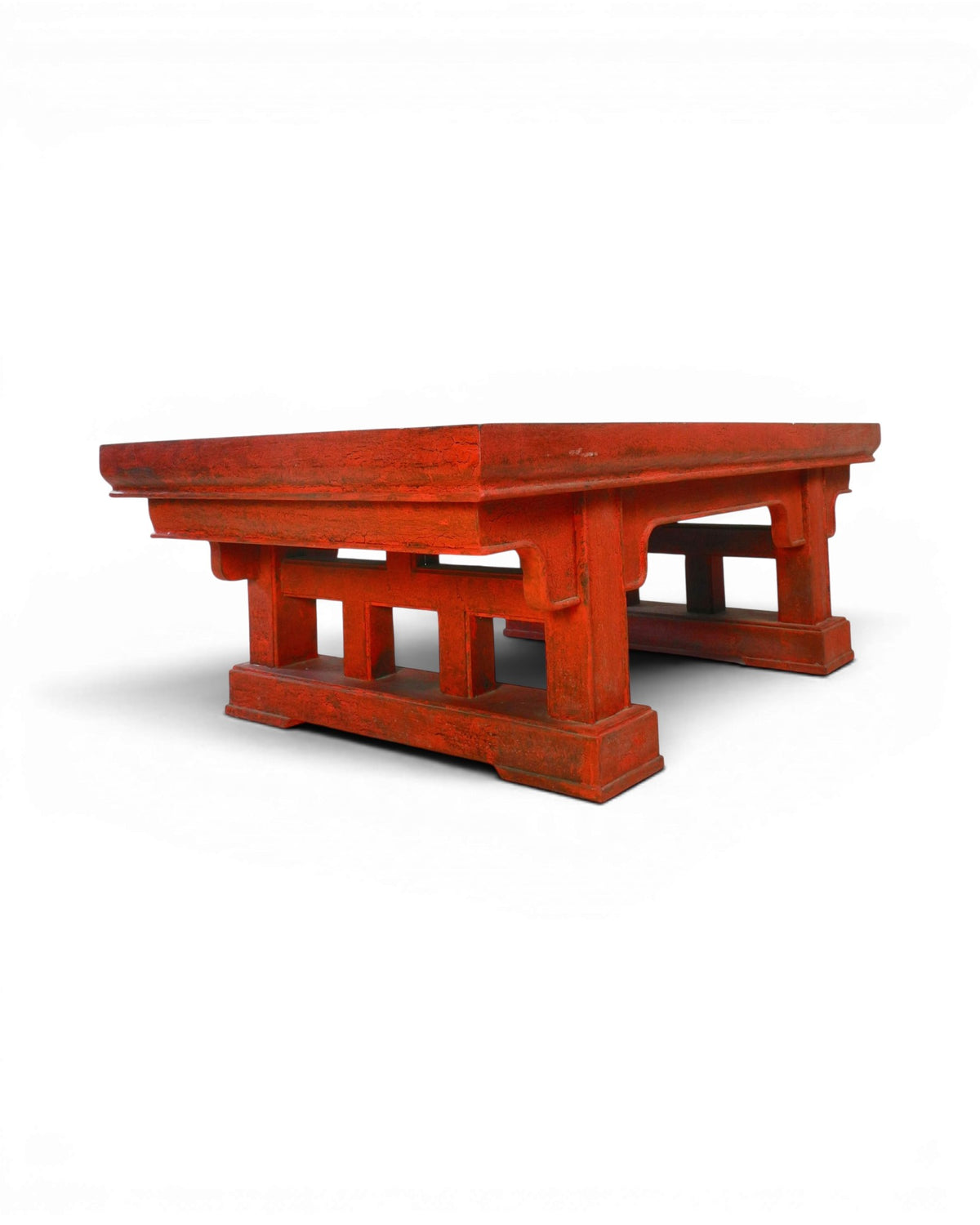Chinese-Style Red Table in Qing Dynasty Style 2