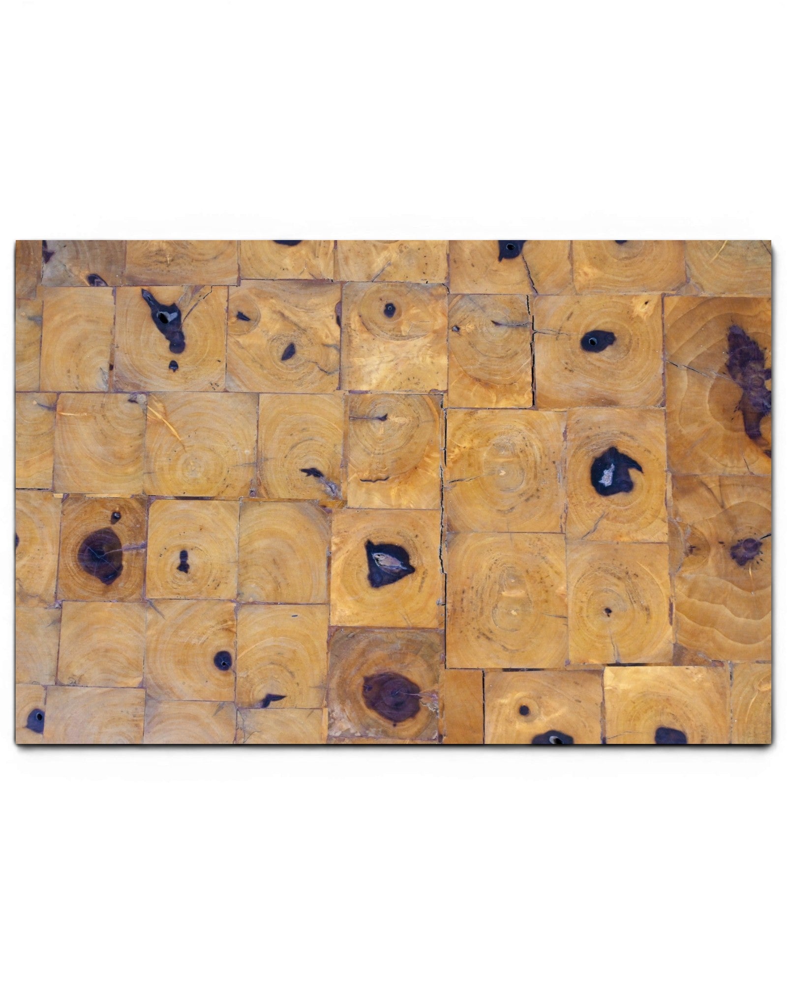 Elm Wood Coffee Table with Poplar Burl Top - Surround Living - 8