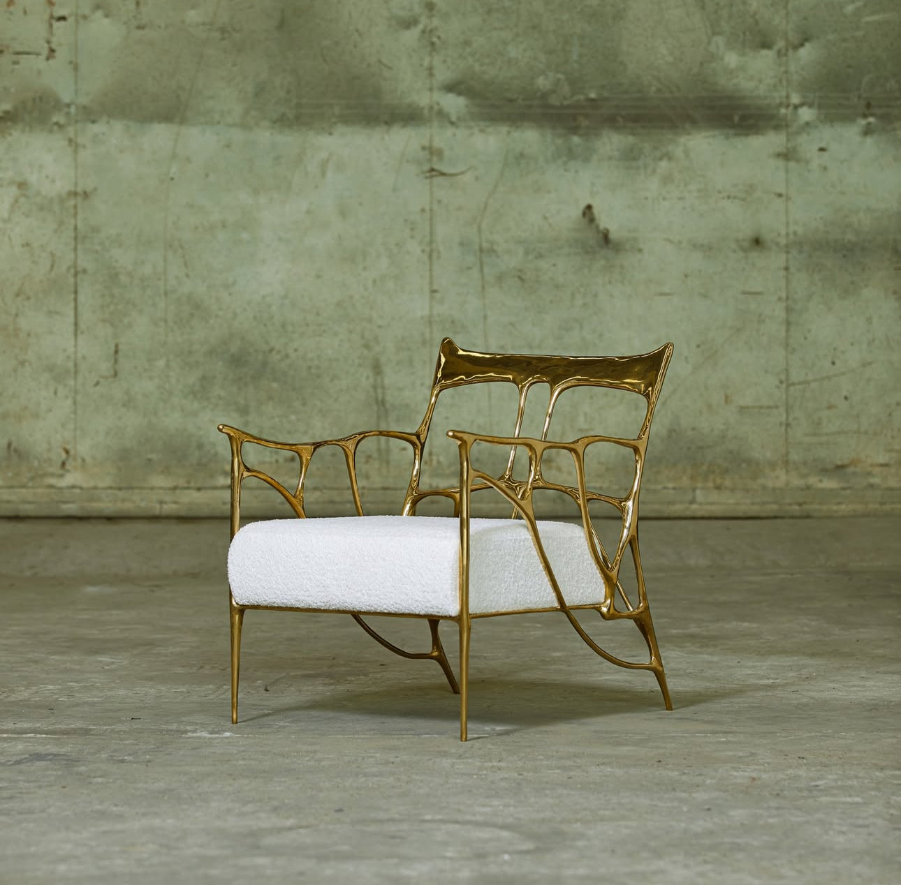Ink Chair M0253 - Polished Brass