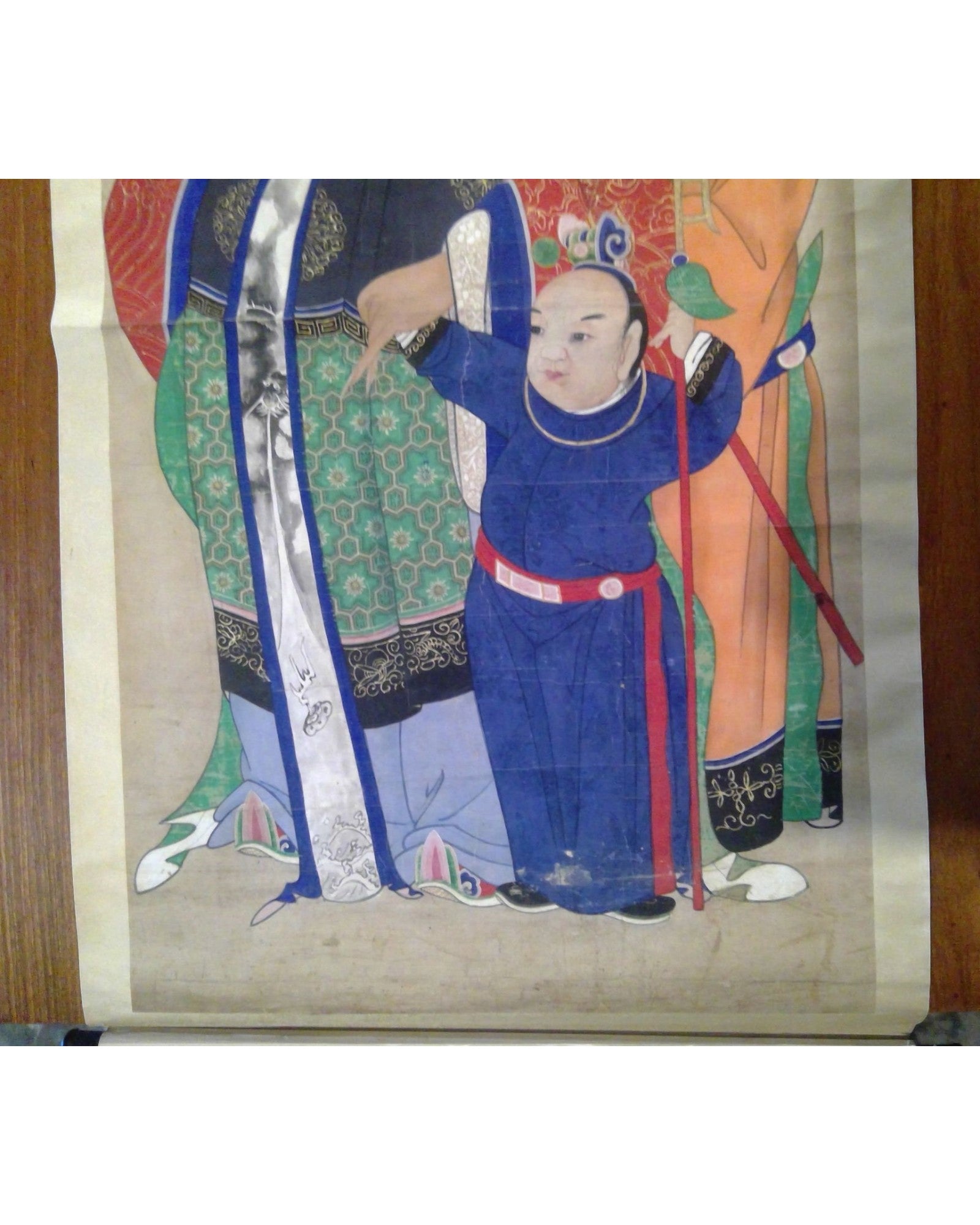 Chinese Painting on Paper - Fu Lu Shou (Three Star Gods) - Surround Living - 6