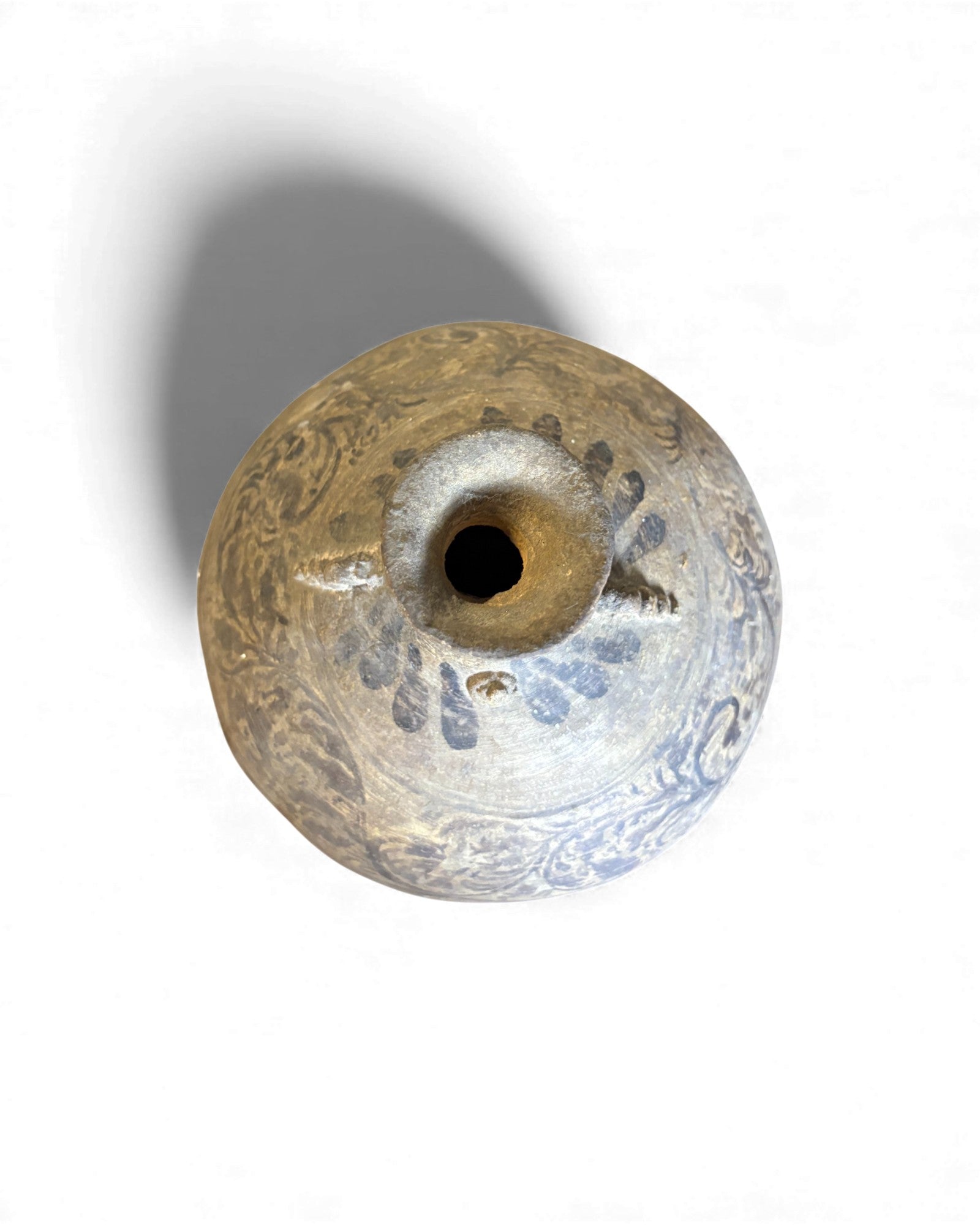 Antique Painted Earthenware Vessel Surround Living - 7