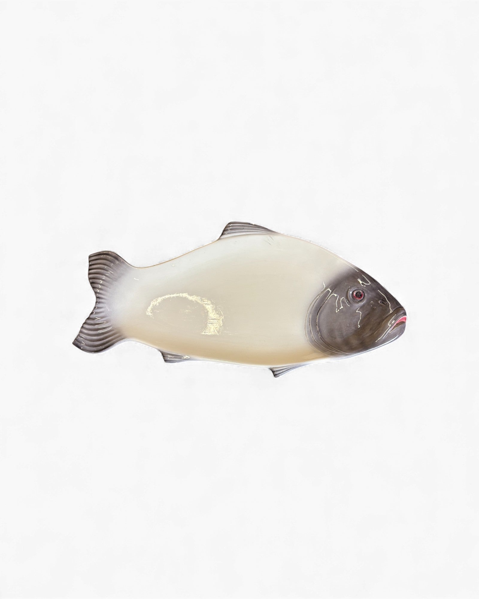 Title: Vintage Fish-Shaped Ceramic Serving Platter Surround Living - 4