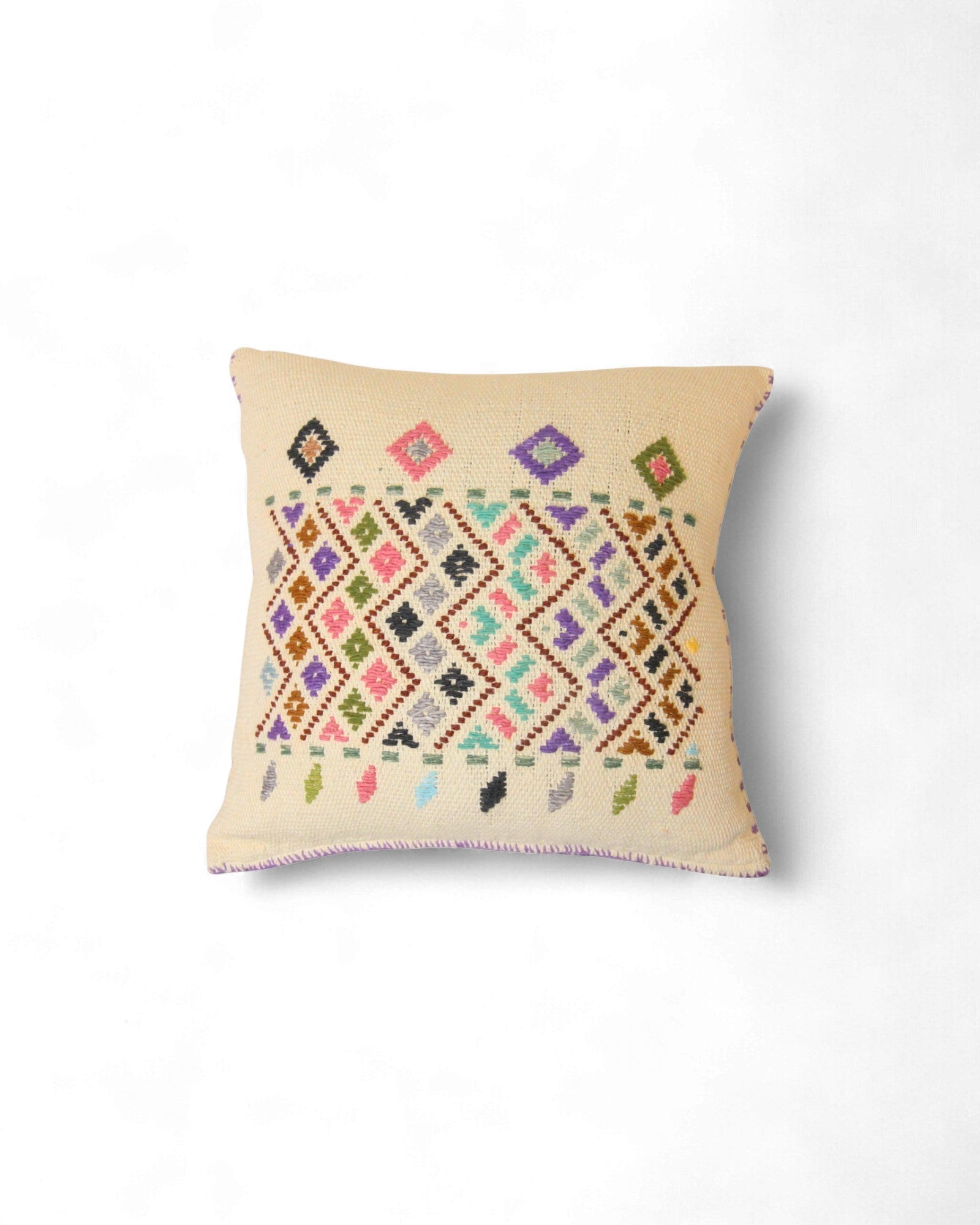 Hill Tribe Textile Cushions – Embroidered & Handwoven - Set of 4