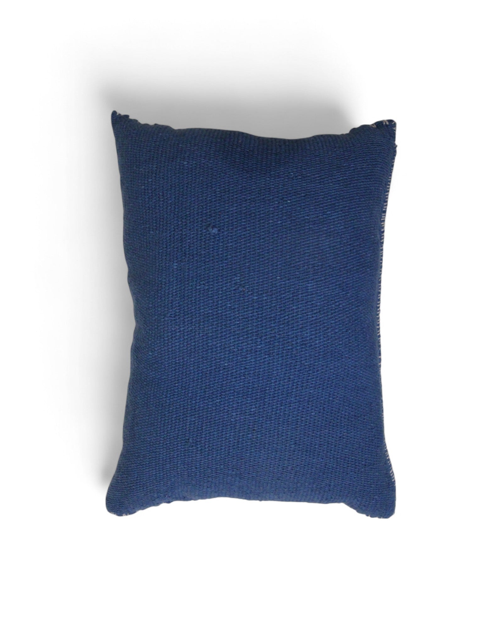 Handwoven Waist Loom Weave Cushion - Blue
