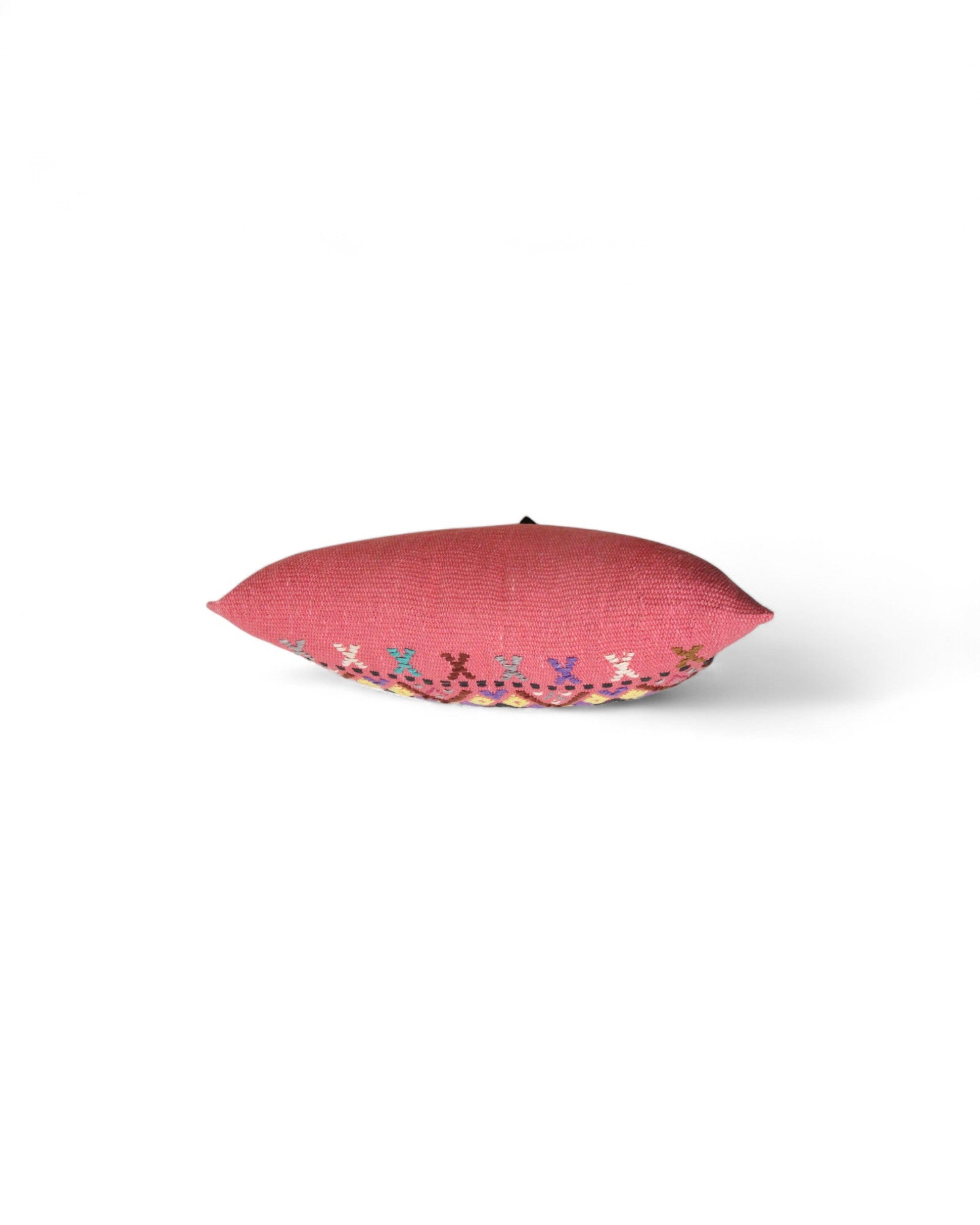 Handwoven Waist Loom Weave Cushion - Lotus Pink