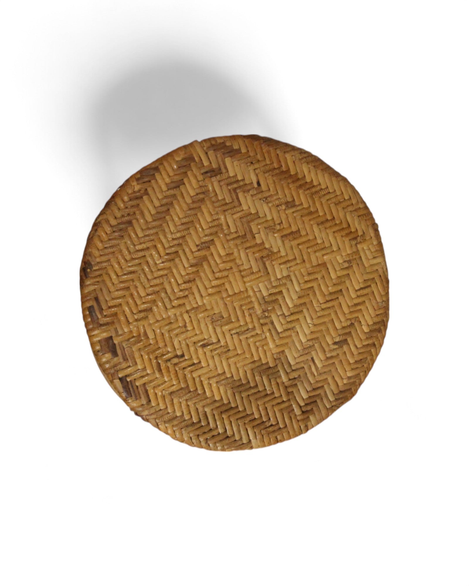 Bamboo & Rattan Low Stool – Northern Thailand (M)