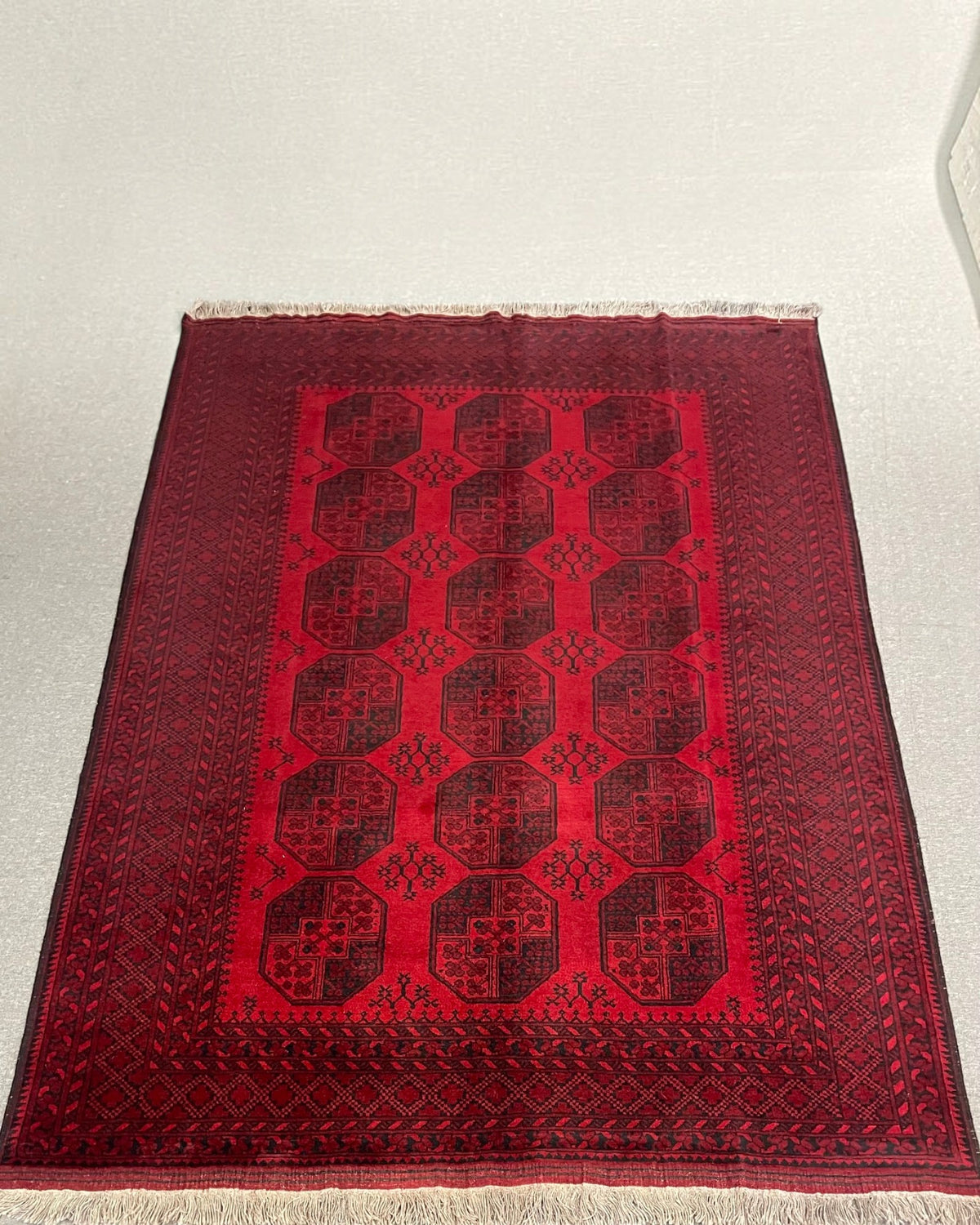 Afghan Turkmen Elephant Foot Carpet l 300 x 200 cm
