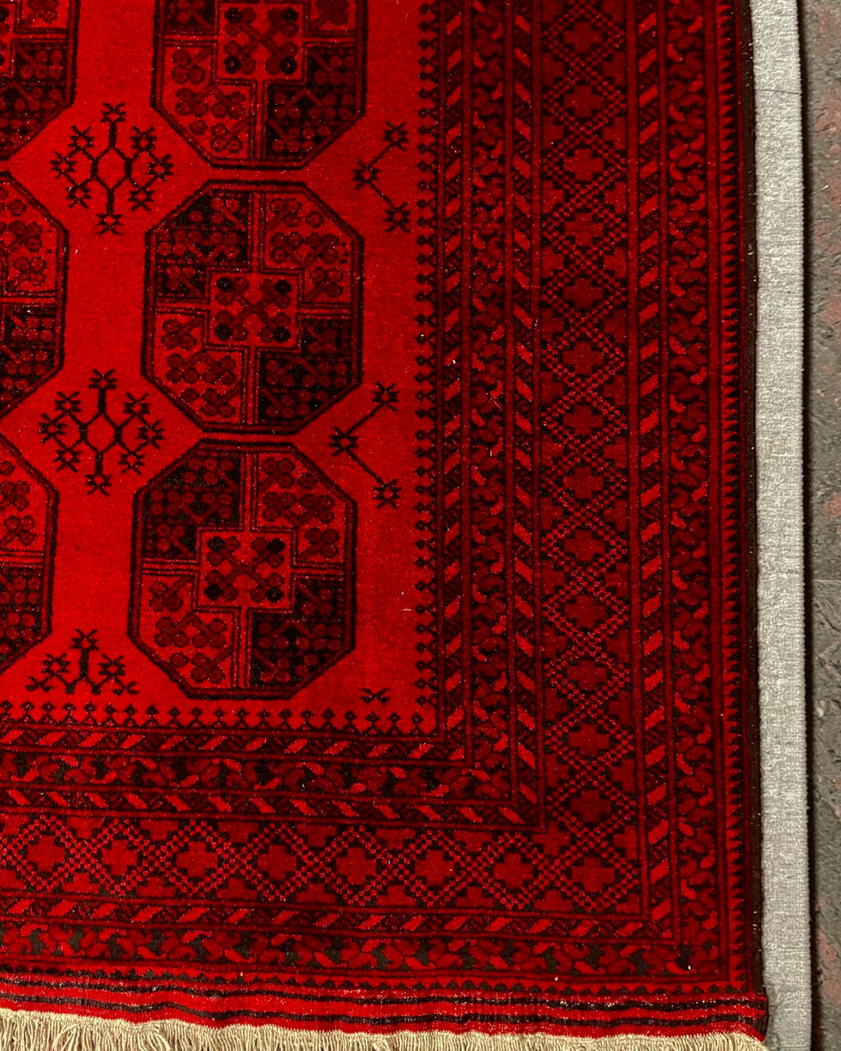 Afghan Turkmen Elephant Foot Carpet l 300 x 200 cm