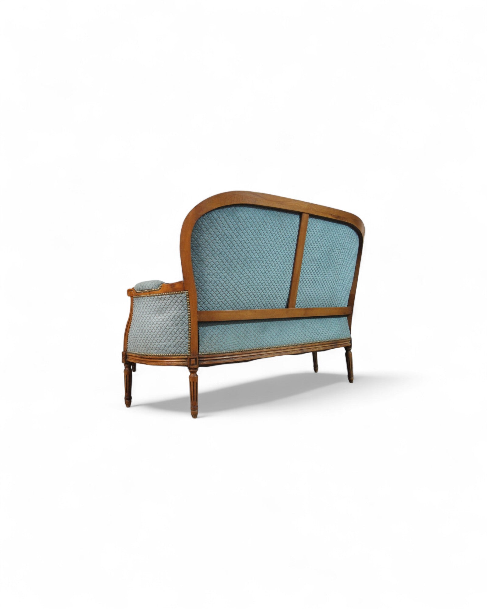 Louis XVI Revival Carved Wood Salon Suite ‚Äì 3-Piece Set with Settee and Armchairs