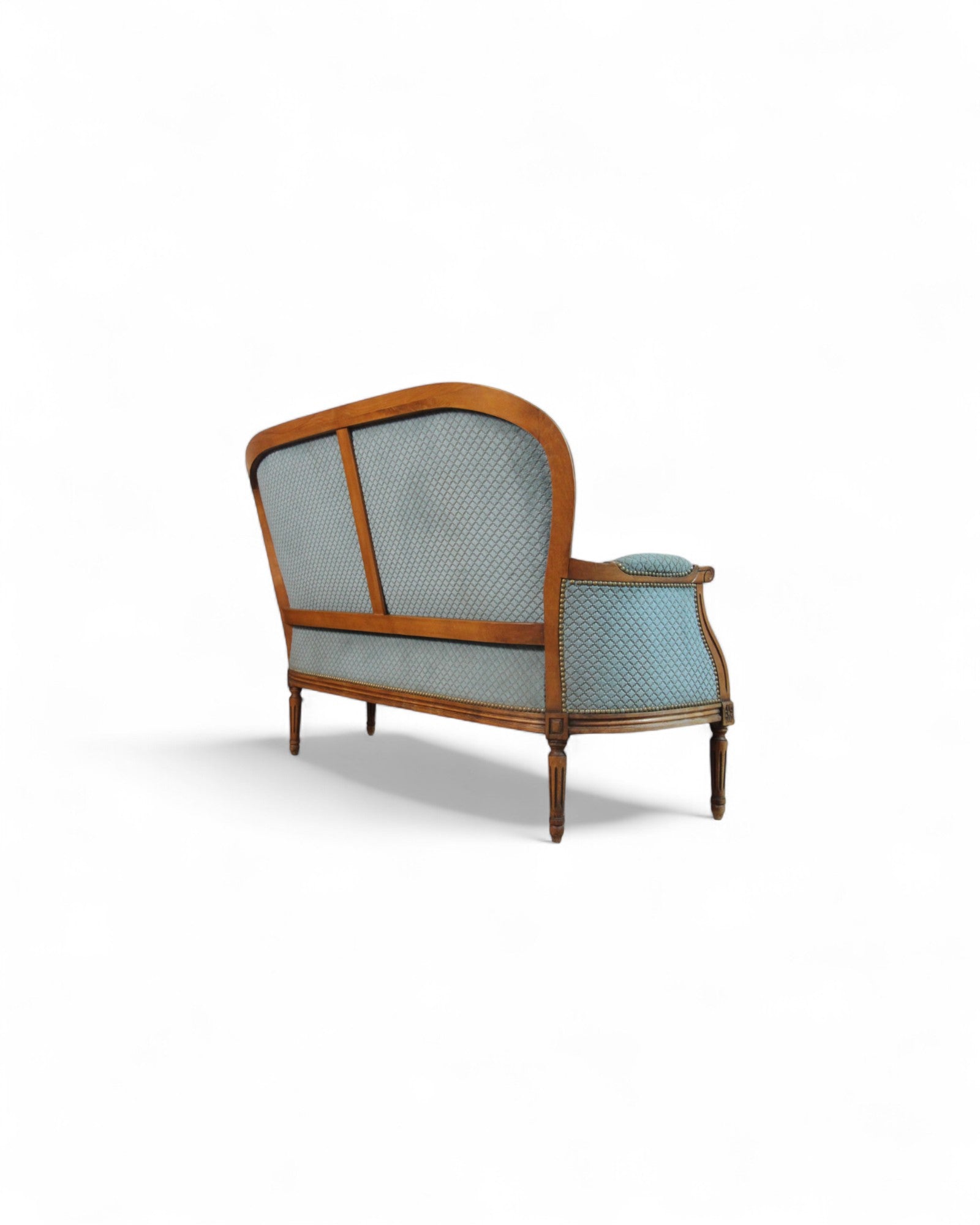 Louis XVI Revival Carved Wood Salon Suite ‚Äì 3-Piece Set with Settee and Armchairs