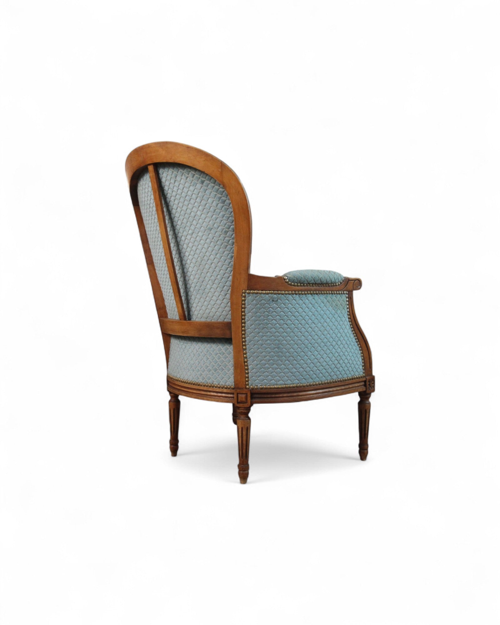 Louis XVI Revival Carved Wood Salon Suite ‚Äì 3-Piece Set with Settee and Armchairs