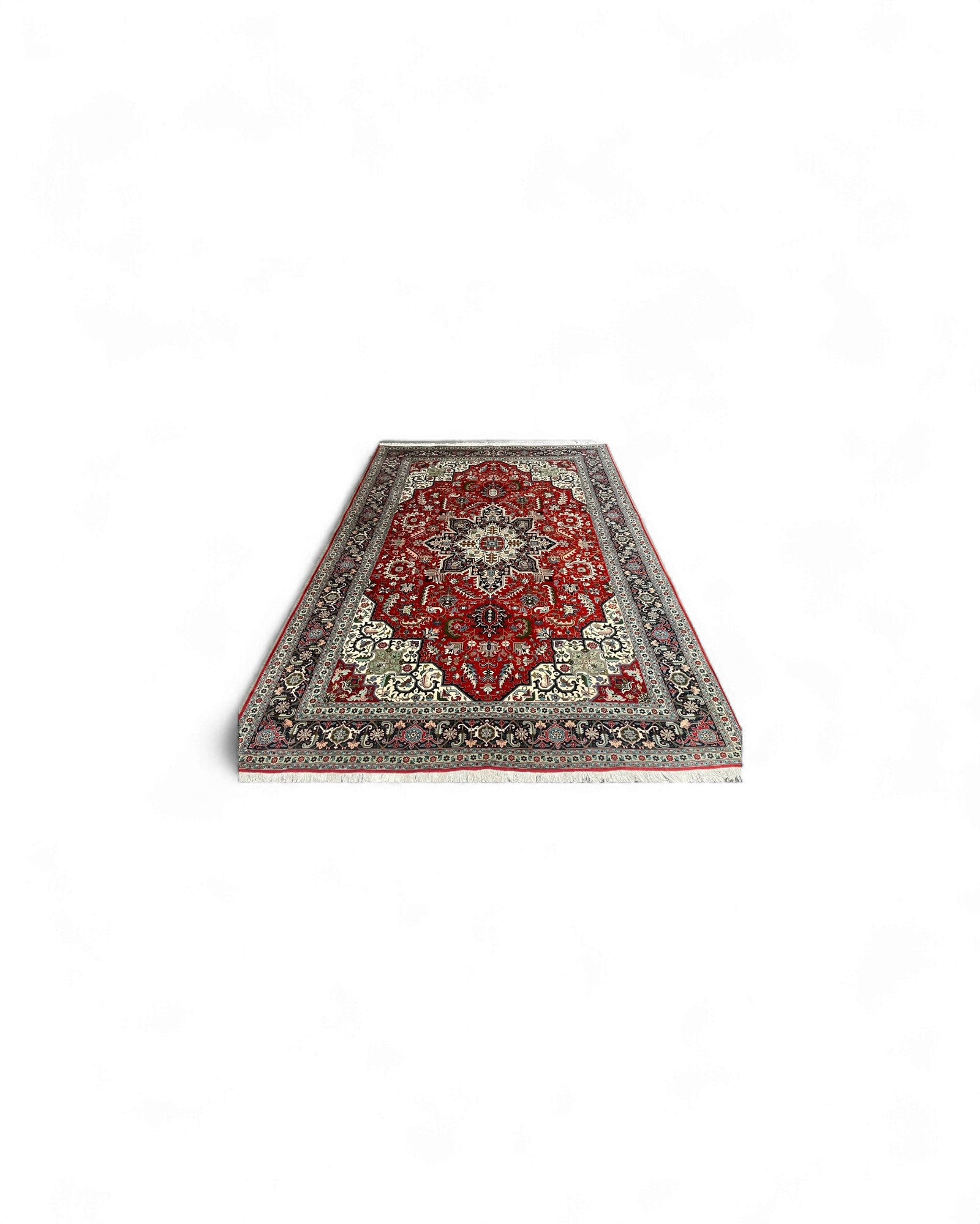 Tabriz Persian Tribal Heriz Medallion Carpet Rug | 250 x 350cm
