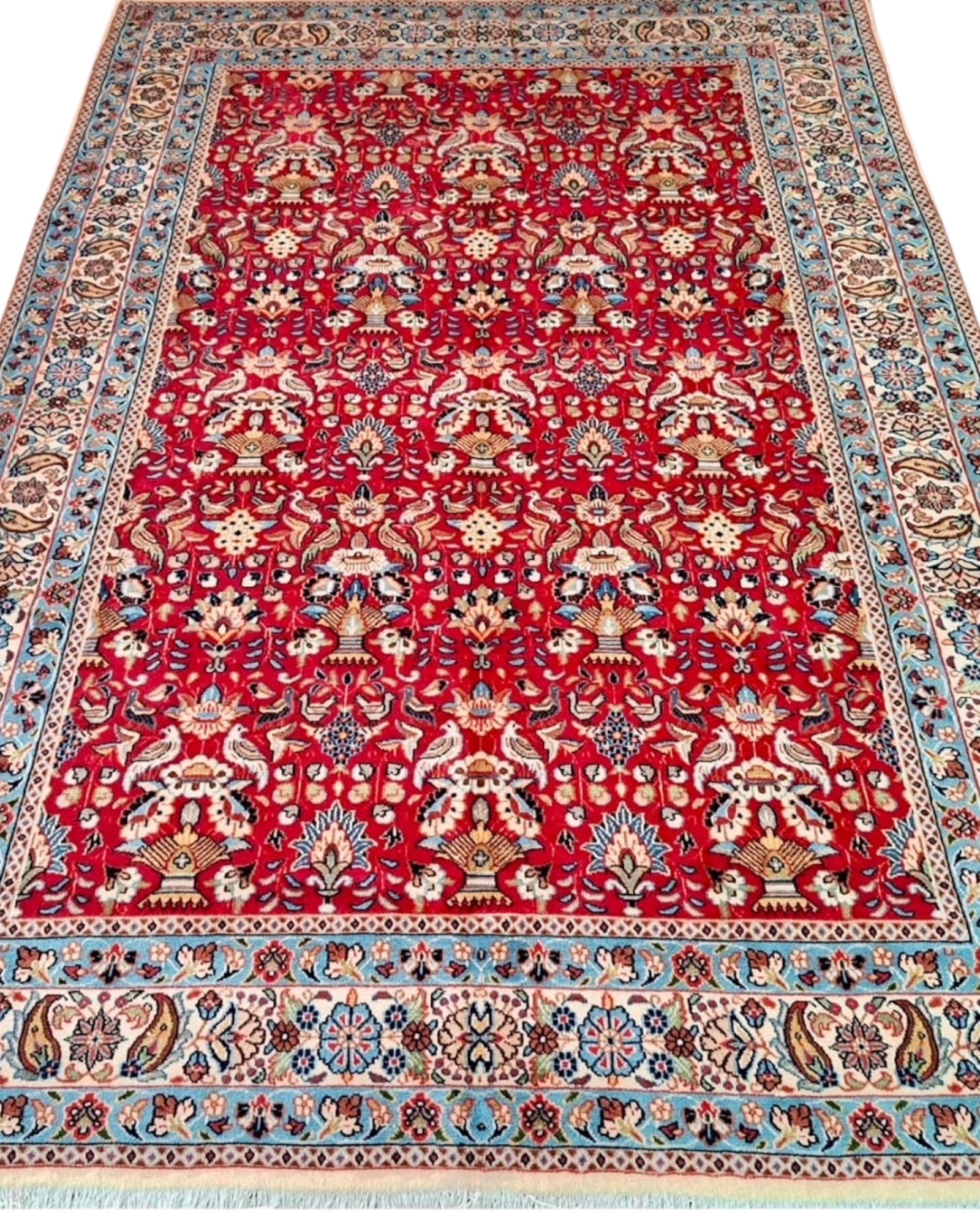 Vintage Persian Carpet.Rare Bird of Paradise l 290 x 185 cm. - Surround Living - 3