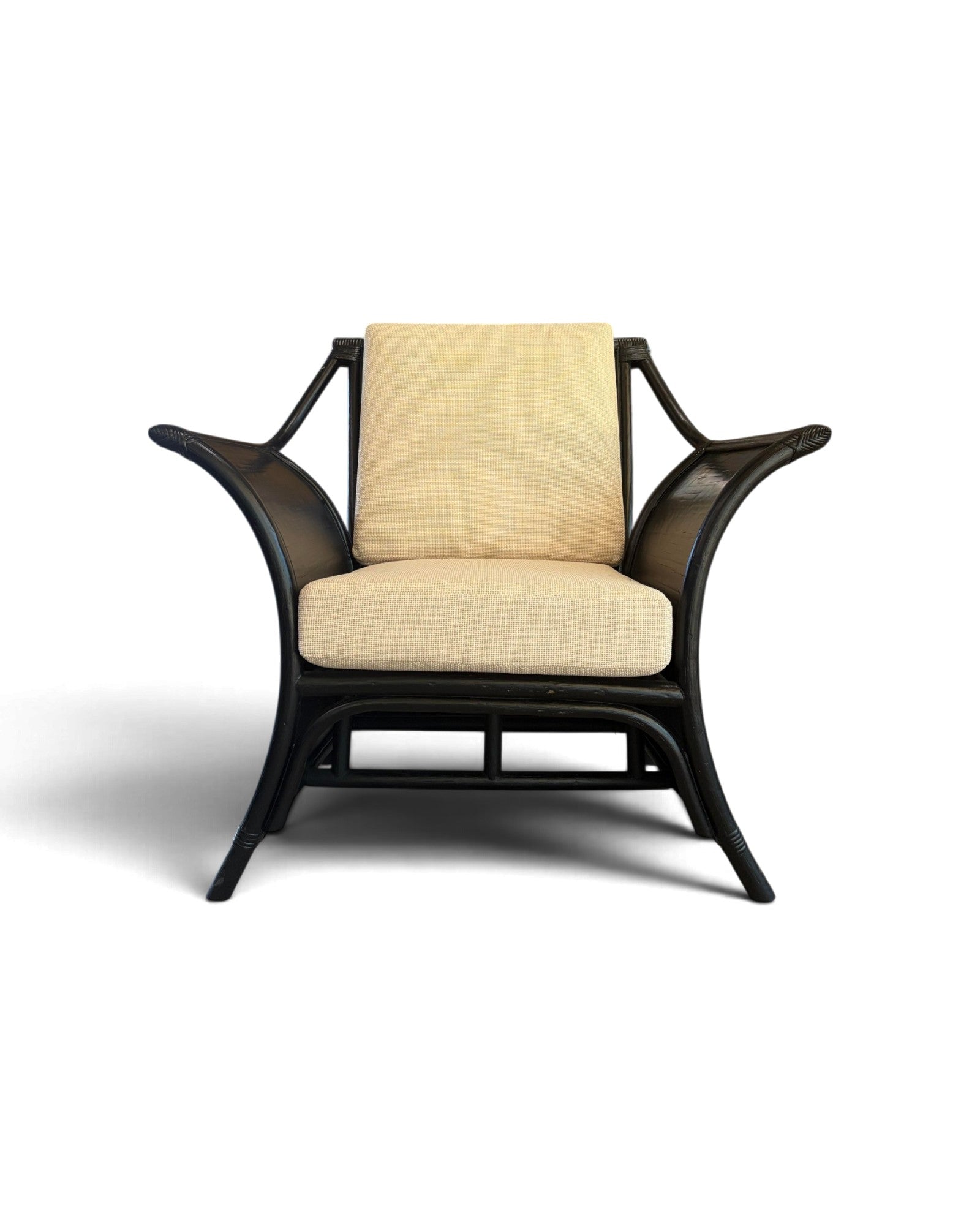 Black Bamboo Armchair