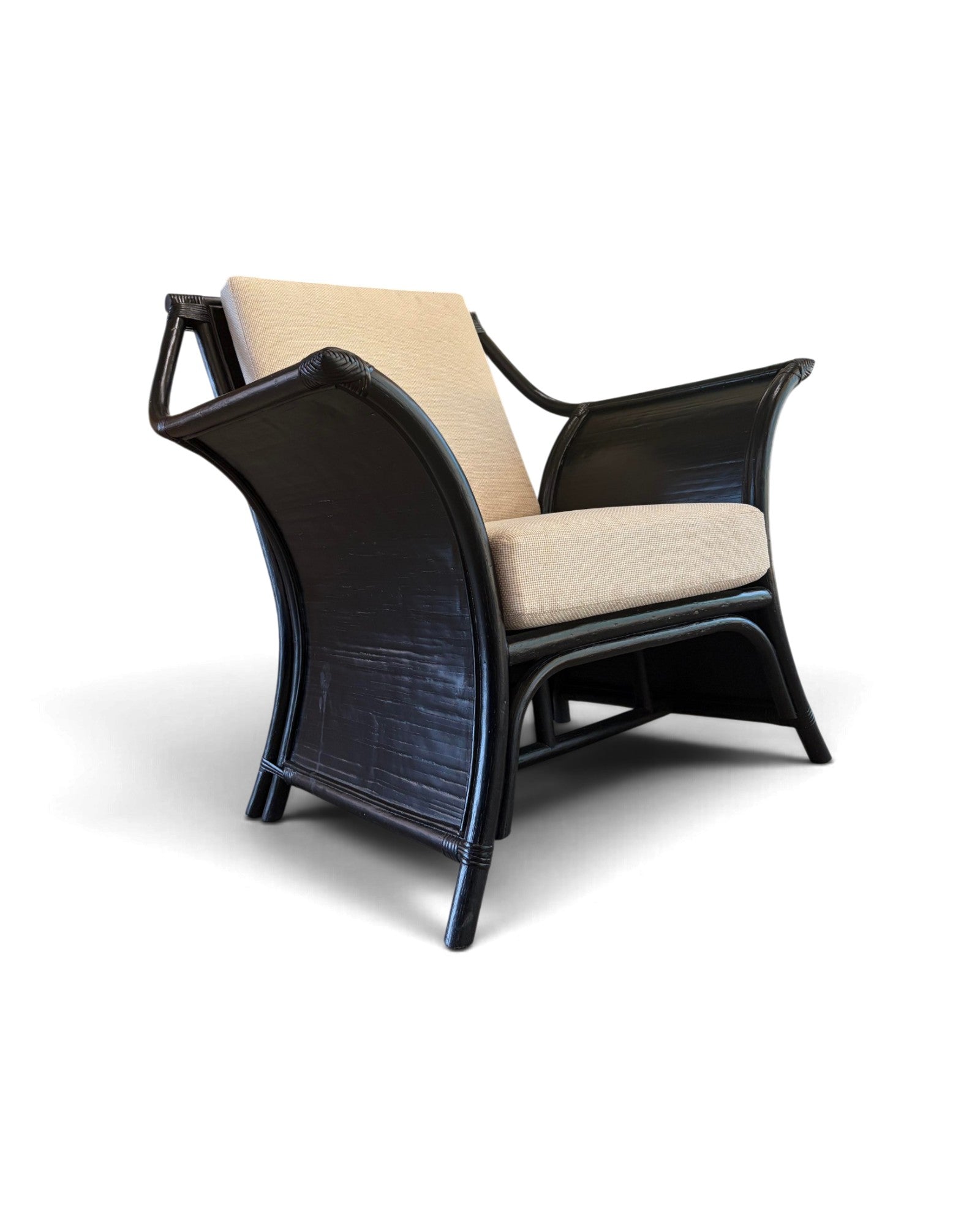 Black Bamboo Armchair