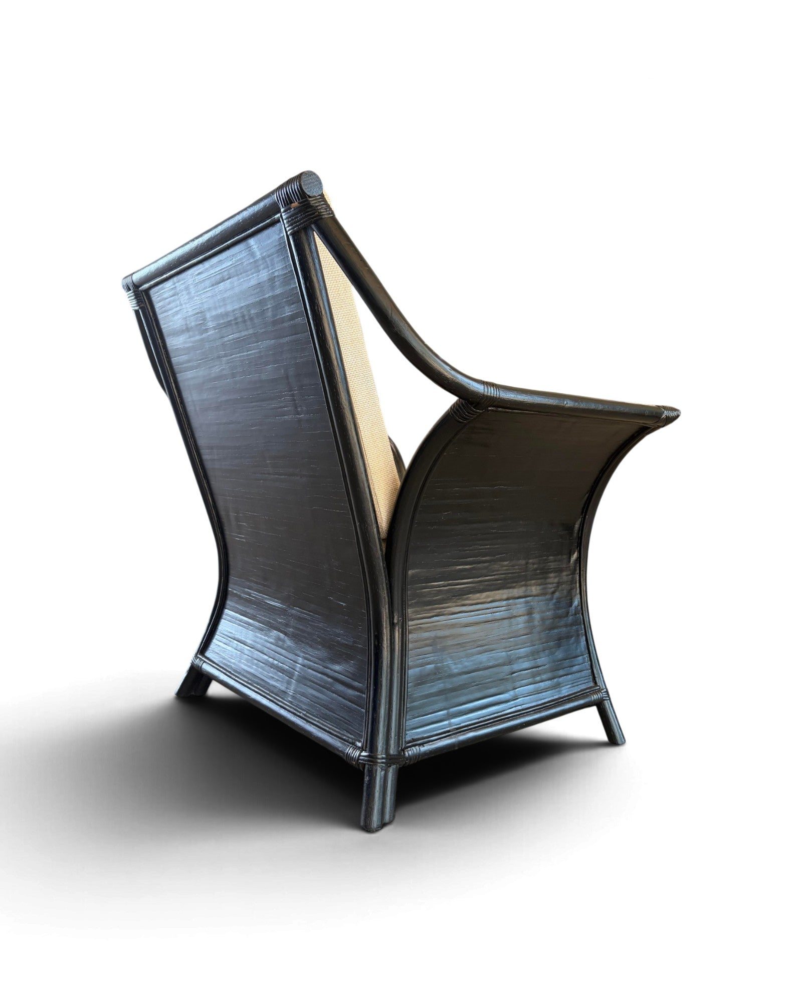 Black Bamboo Armchair