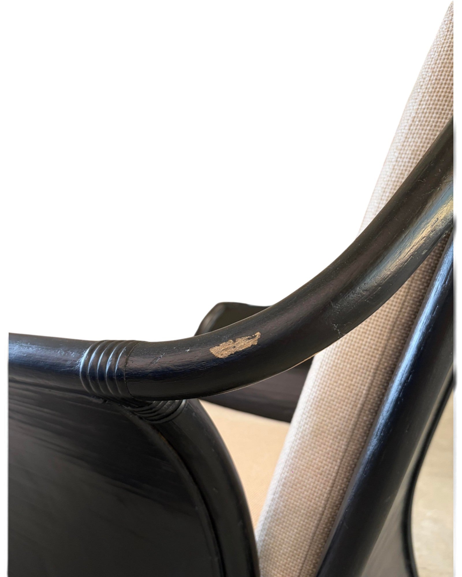 Black Bamboo Armchair