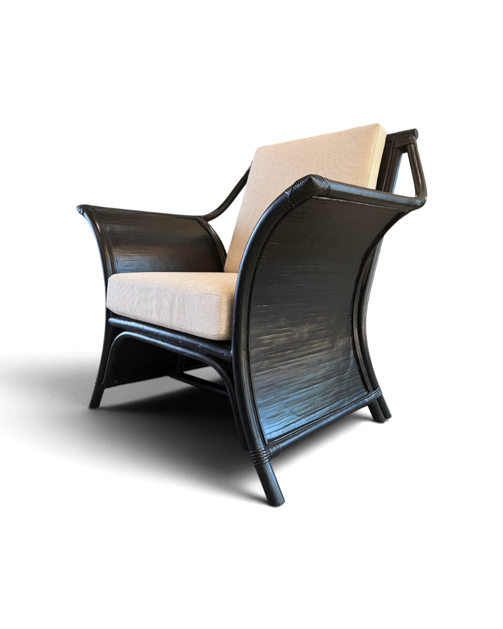 Black Bamboo Armchair