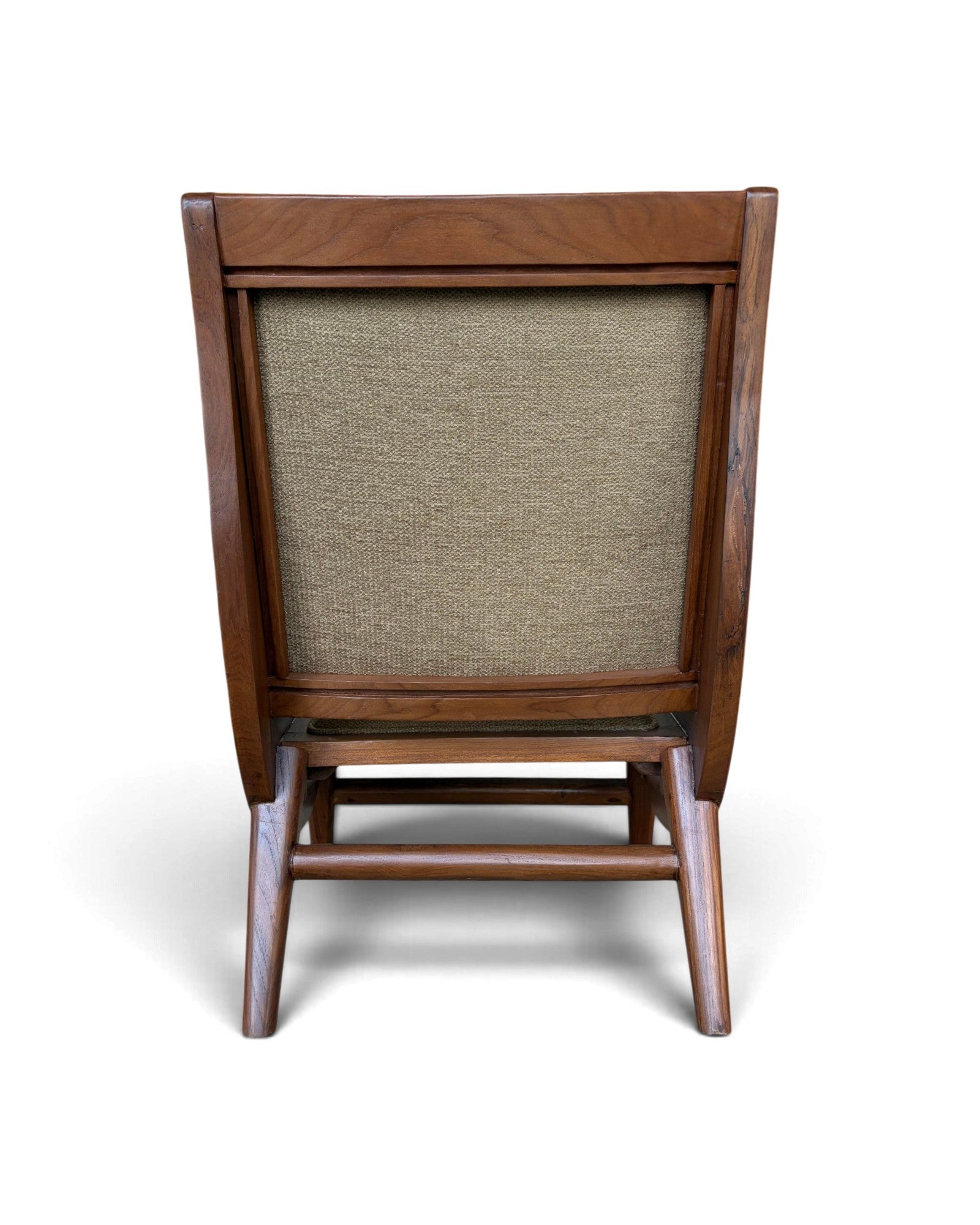 Art Deco Style Golden Teak Armchair