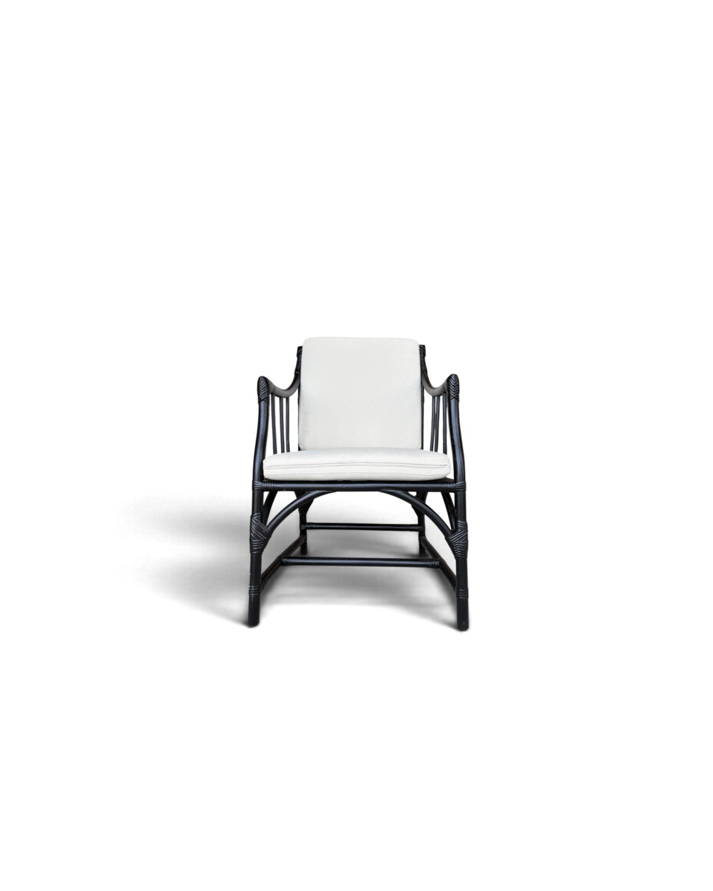 Black Hollow-Core Bamboo Armchair - Surround Living - 1