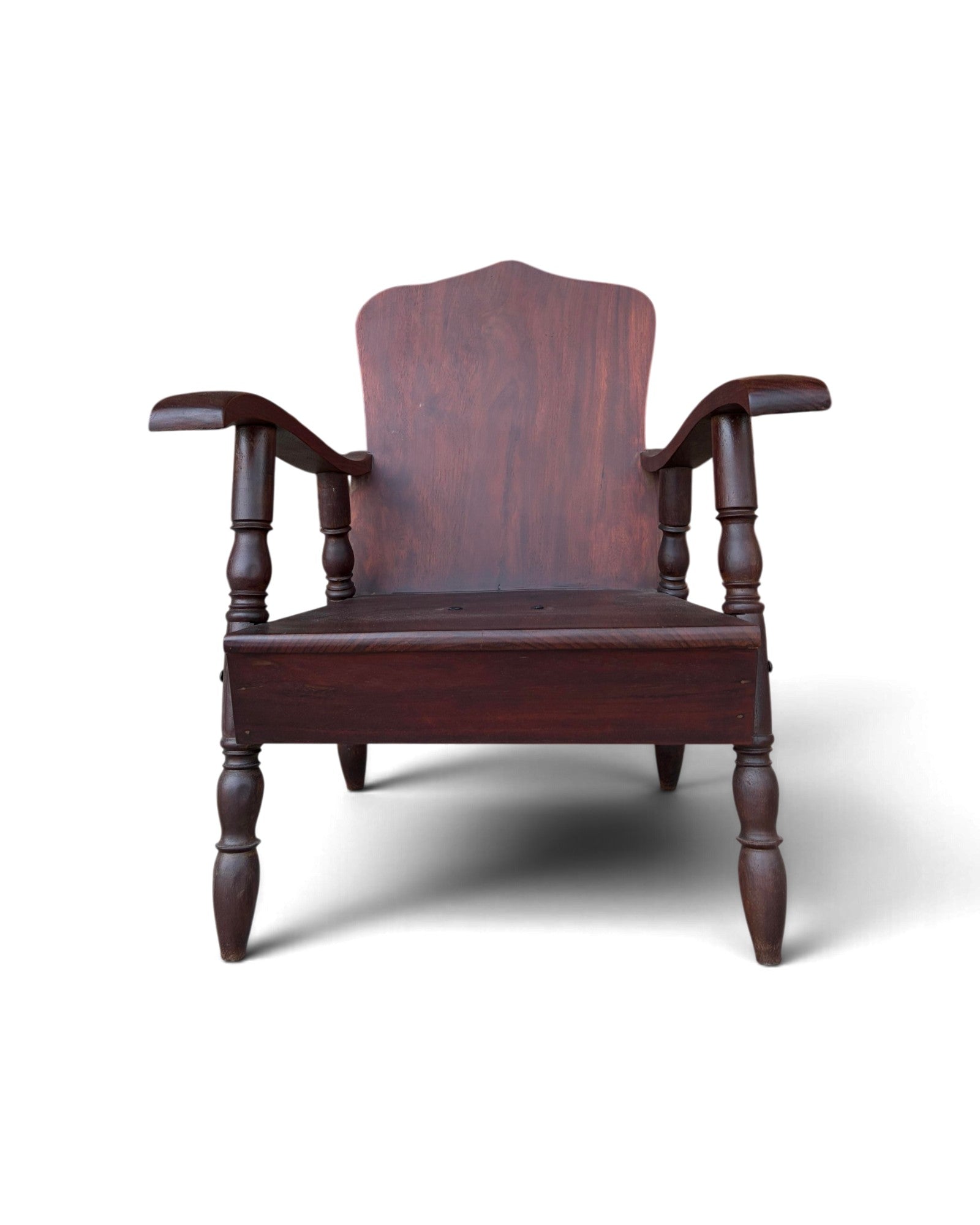 Rare Art Deco Maka Wood Armchair