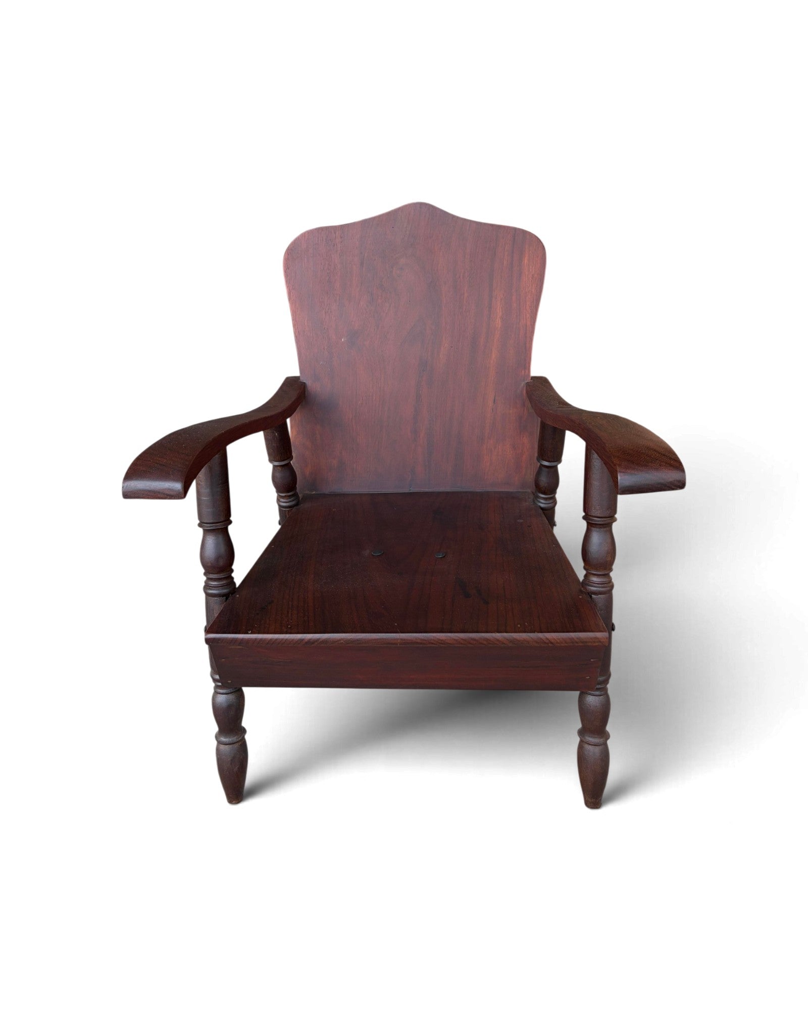 Rare Art Deco Maka Wood Armchair