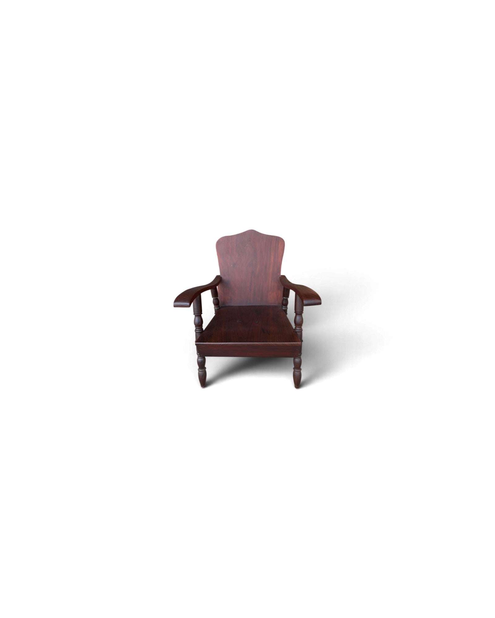 Rare Art Deco Maka Wood Armchair